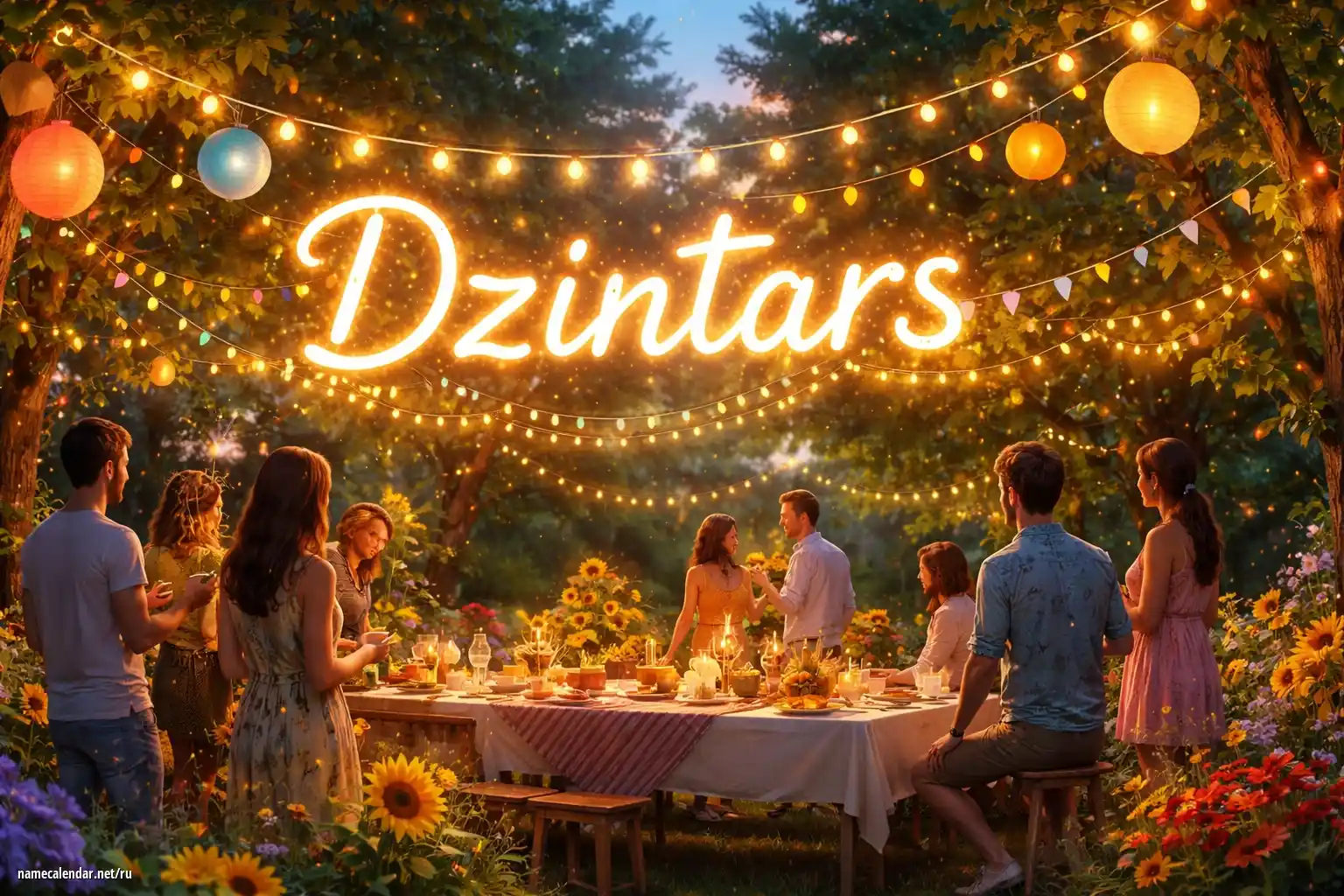 Празднование именин и именин - Dzintars