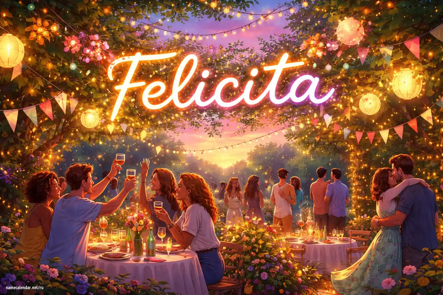 Празднование именин и именин - Felicita