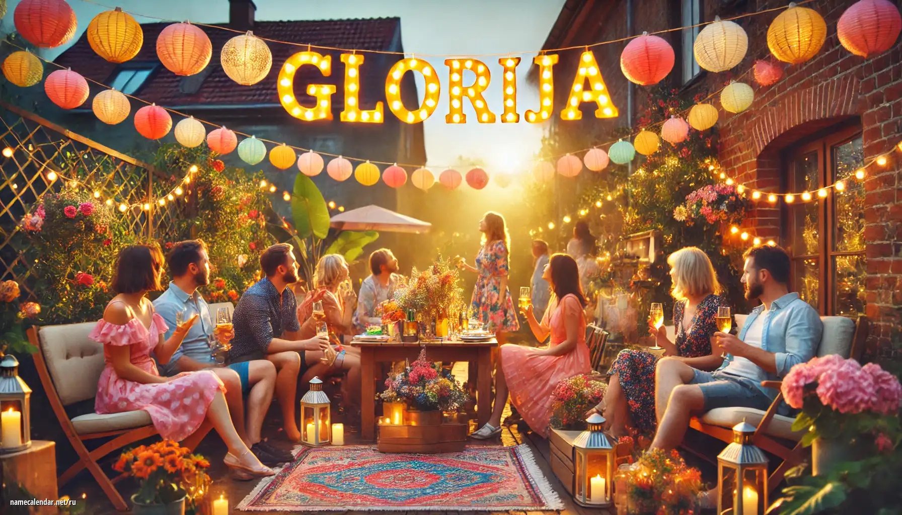 Празднование именин и именин - Glorija