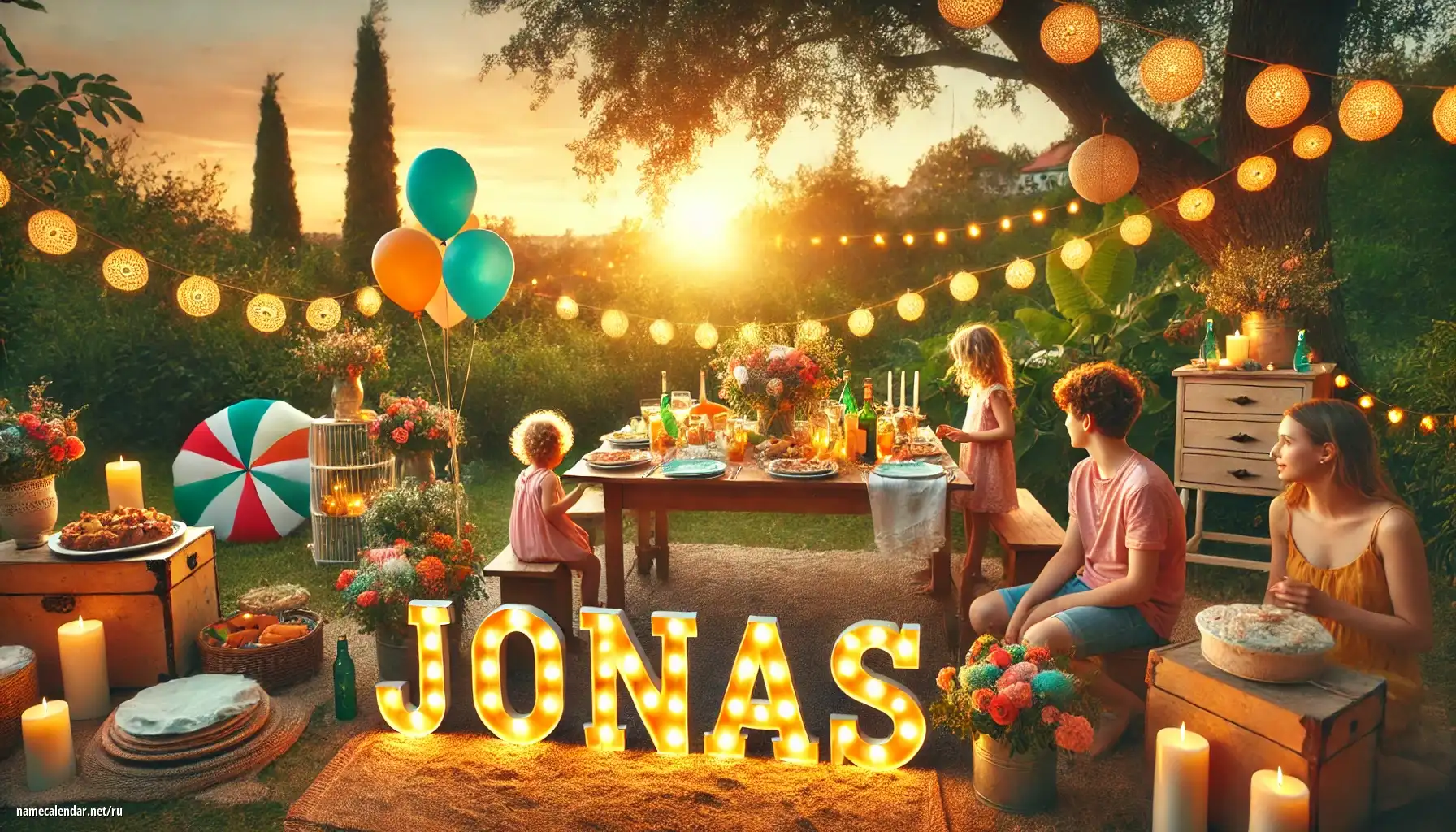 Празднование именин и именин - Jonas