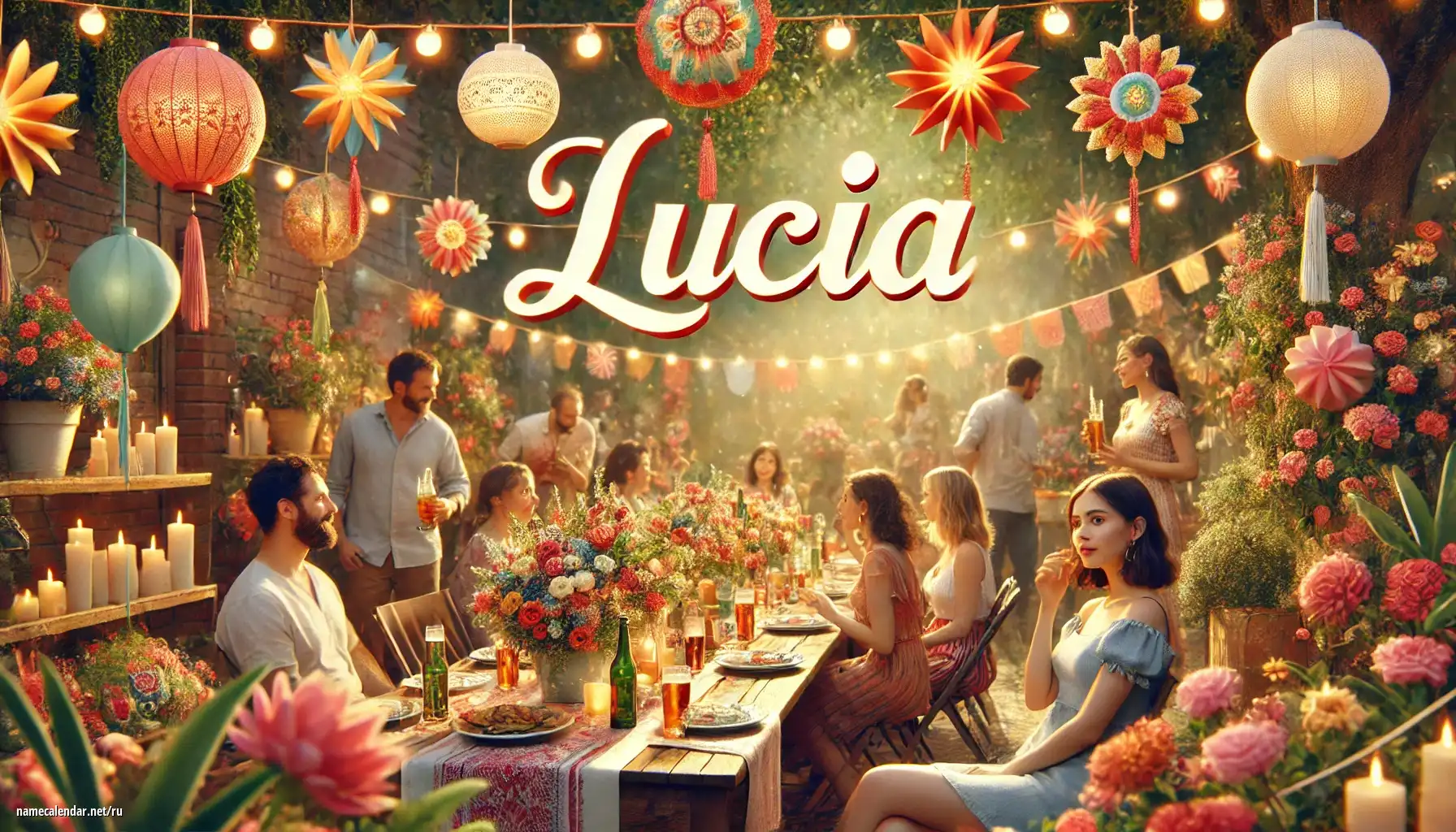 Празднование именин и именин - Lucía