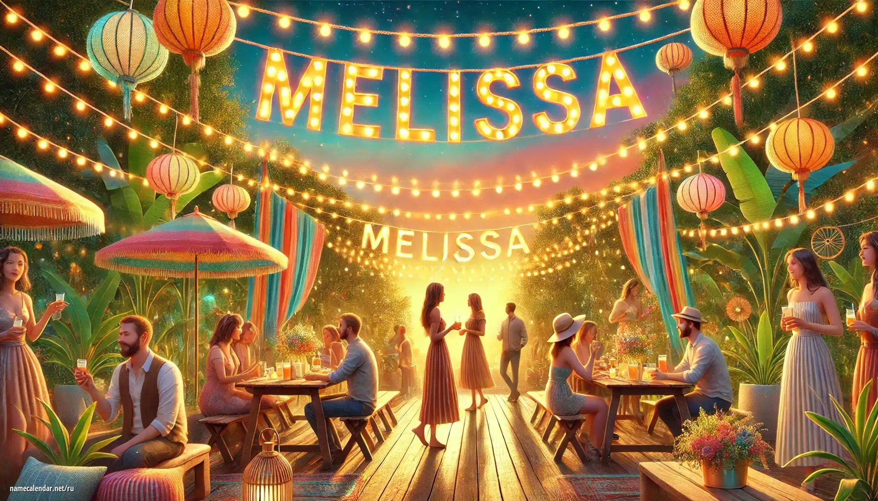 Празднование именин и именин - Mélissa