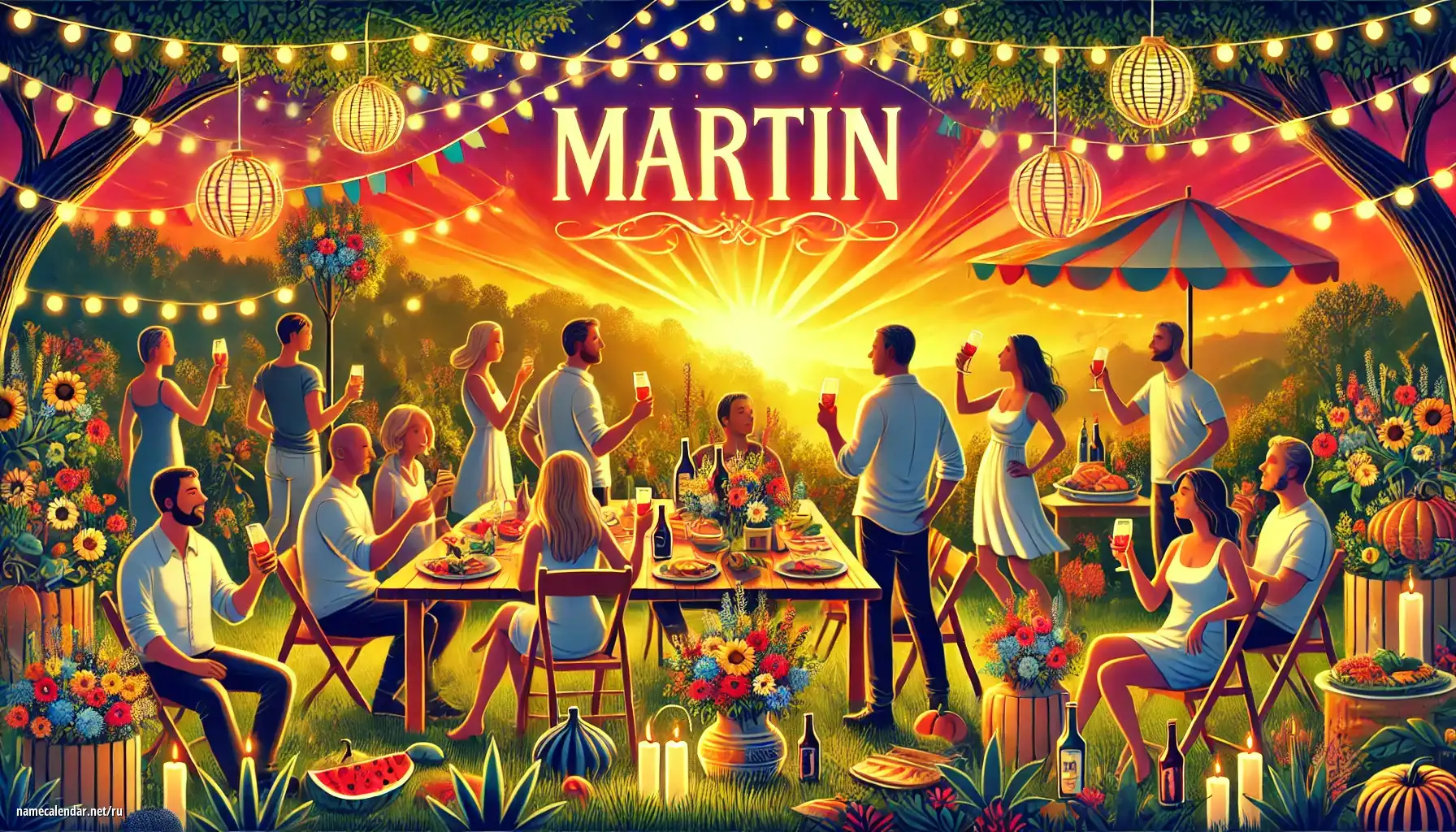 Празднование именин и именин - Martin