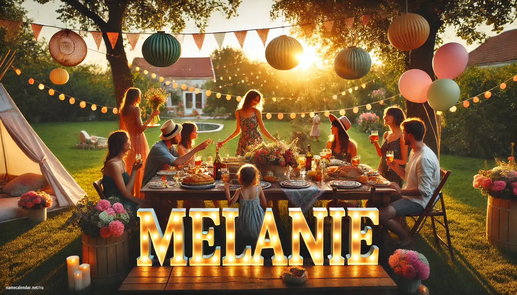 Празднование именин и именин - Melanie