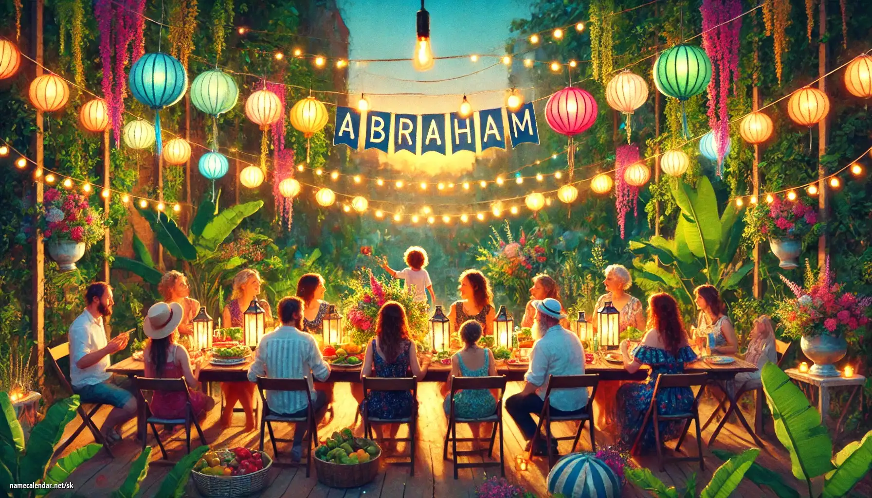 Oslava menín a mien - Ábrahám