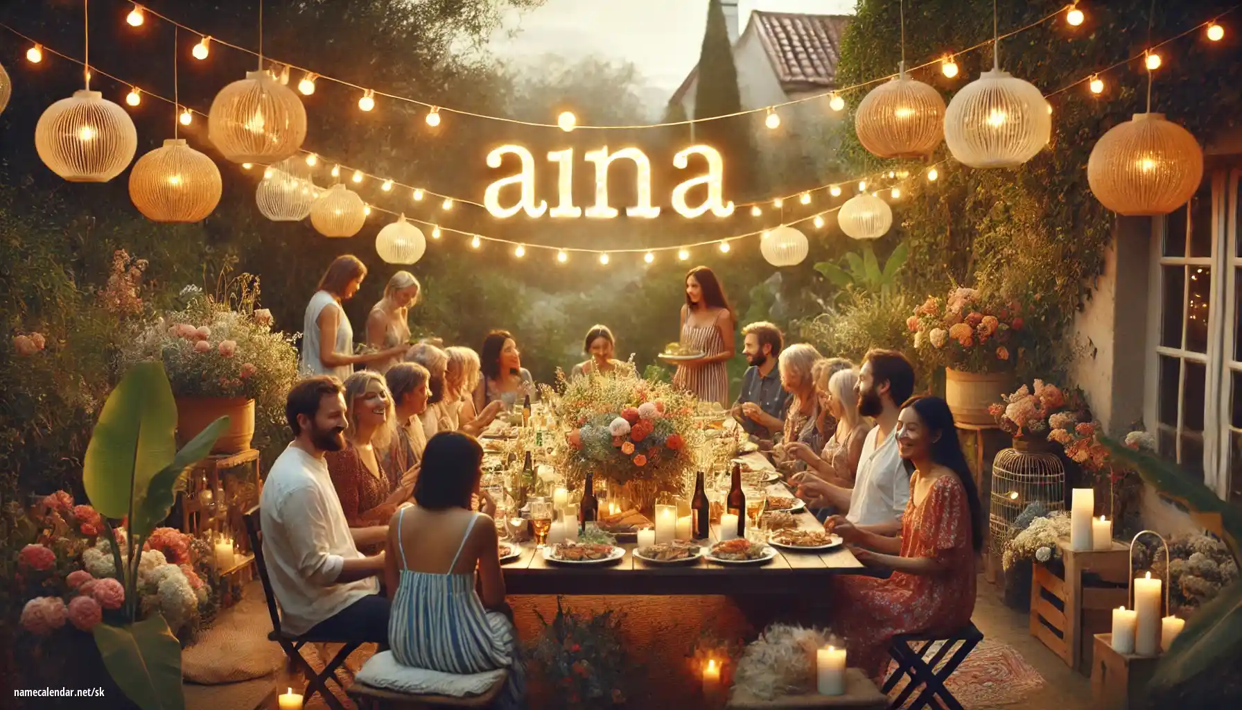 Oslava menín a mien - Aina