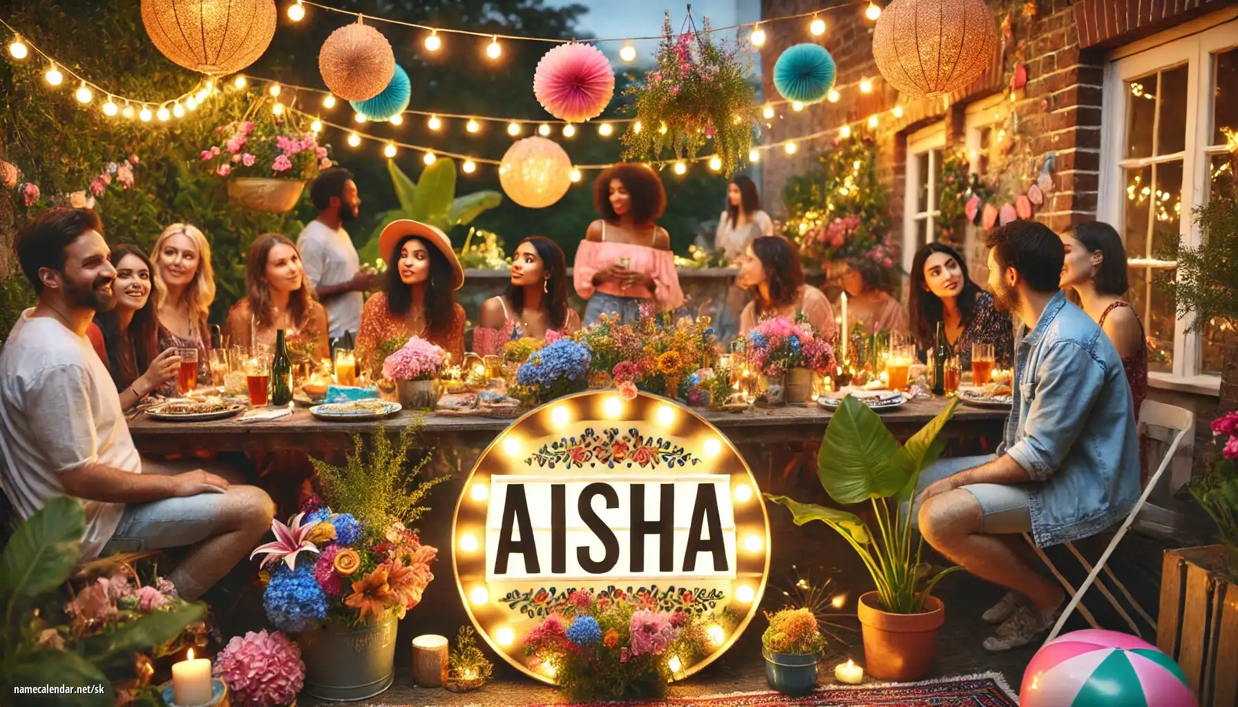 Oslava menín a mien - Aisha