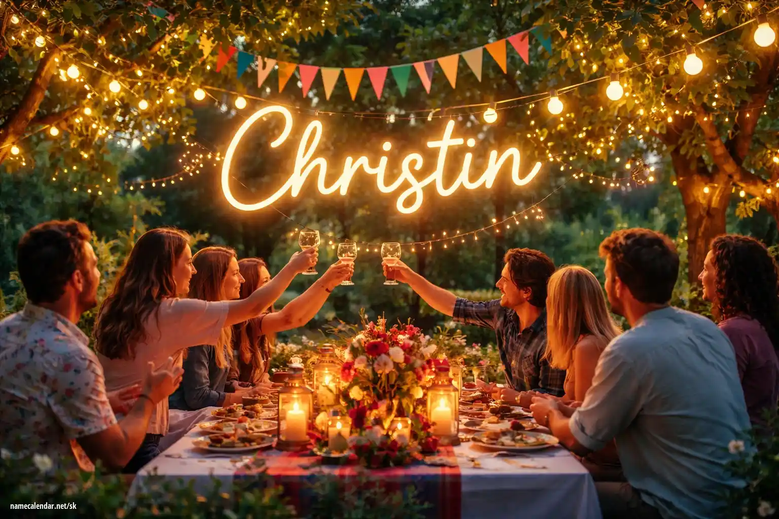 Oslava menín a mien - Christin