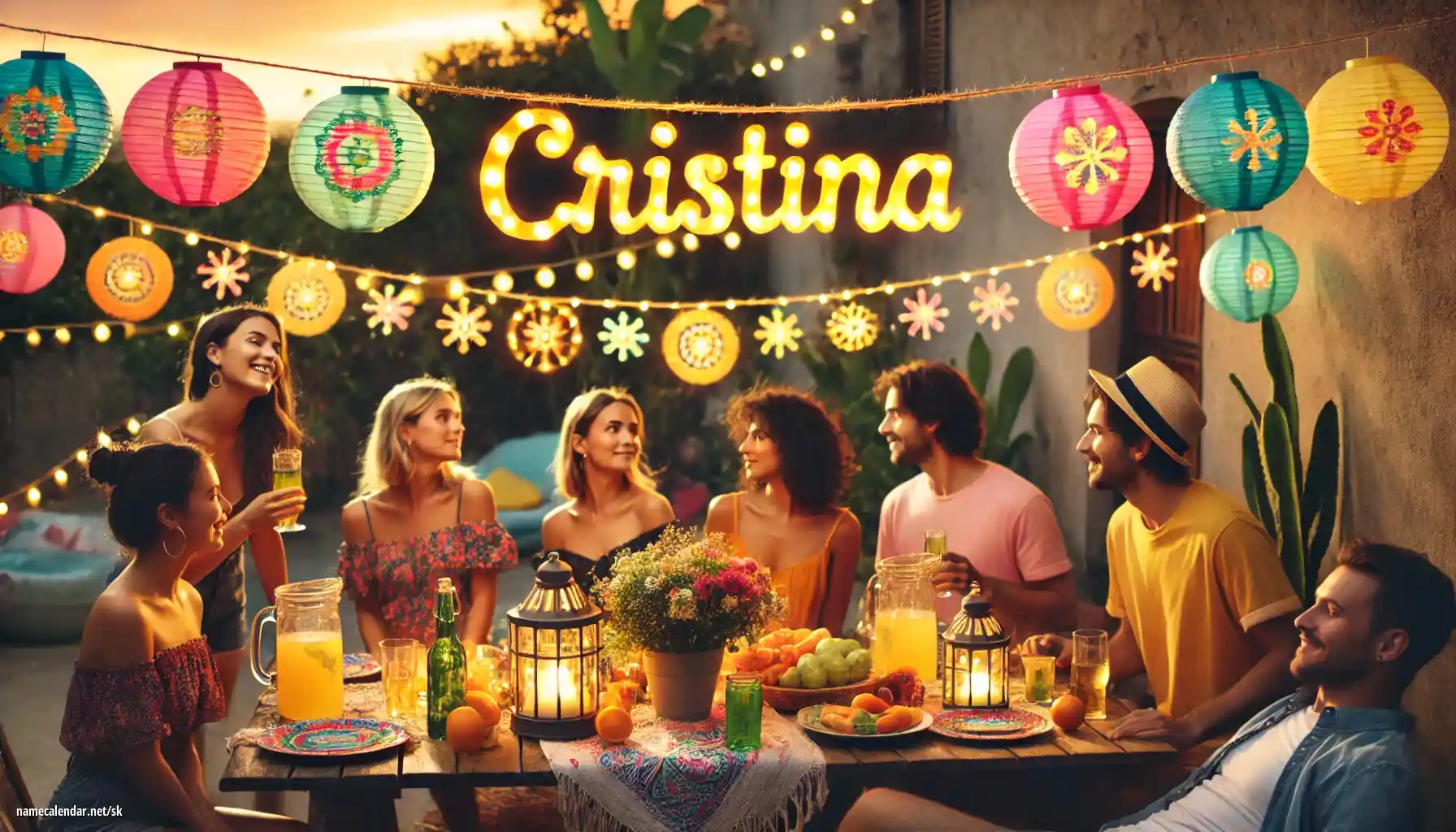 Oslava menín a mien - Cristina