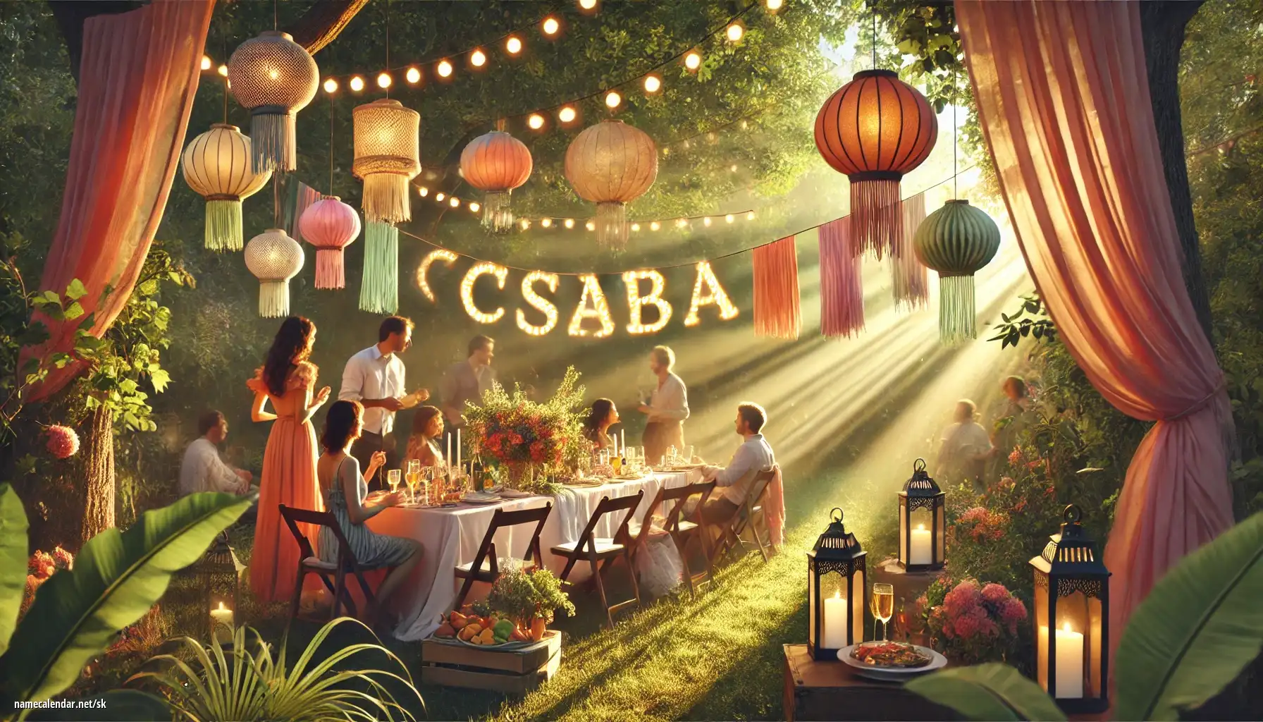 Oslava menín a mien - Csaba