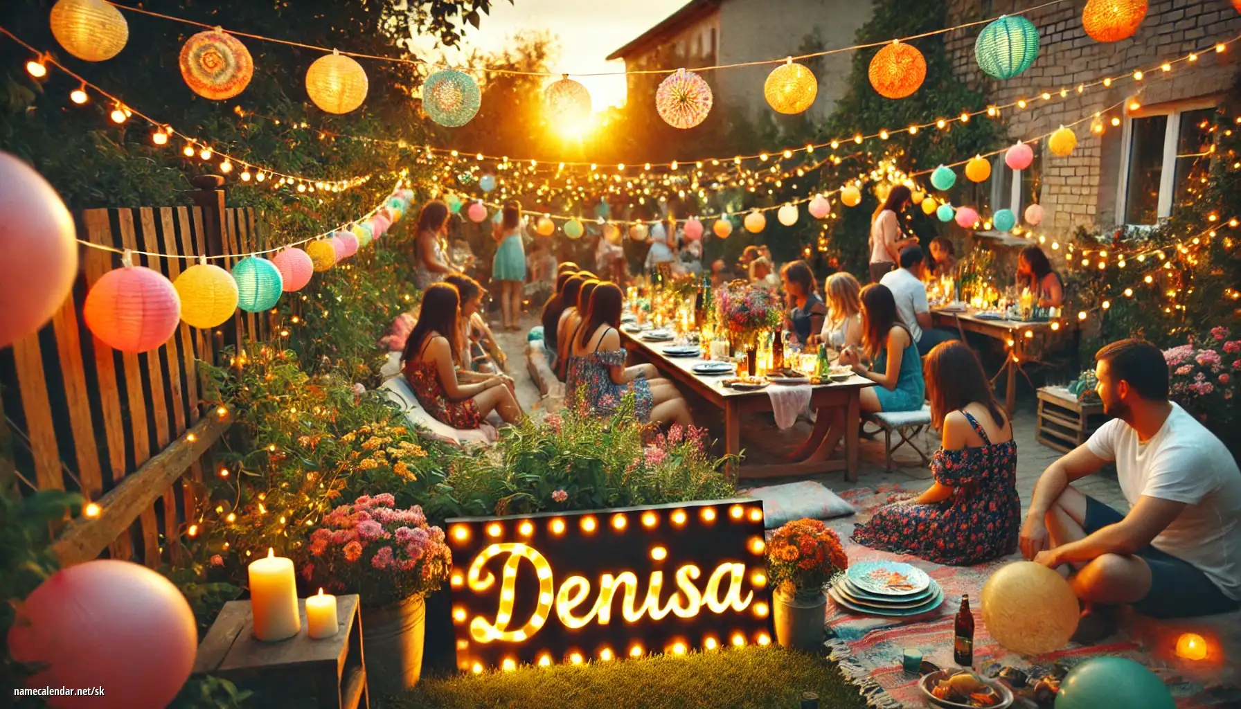 Oslava menín a mien - Denisa