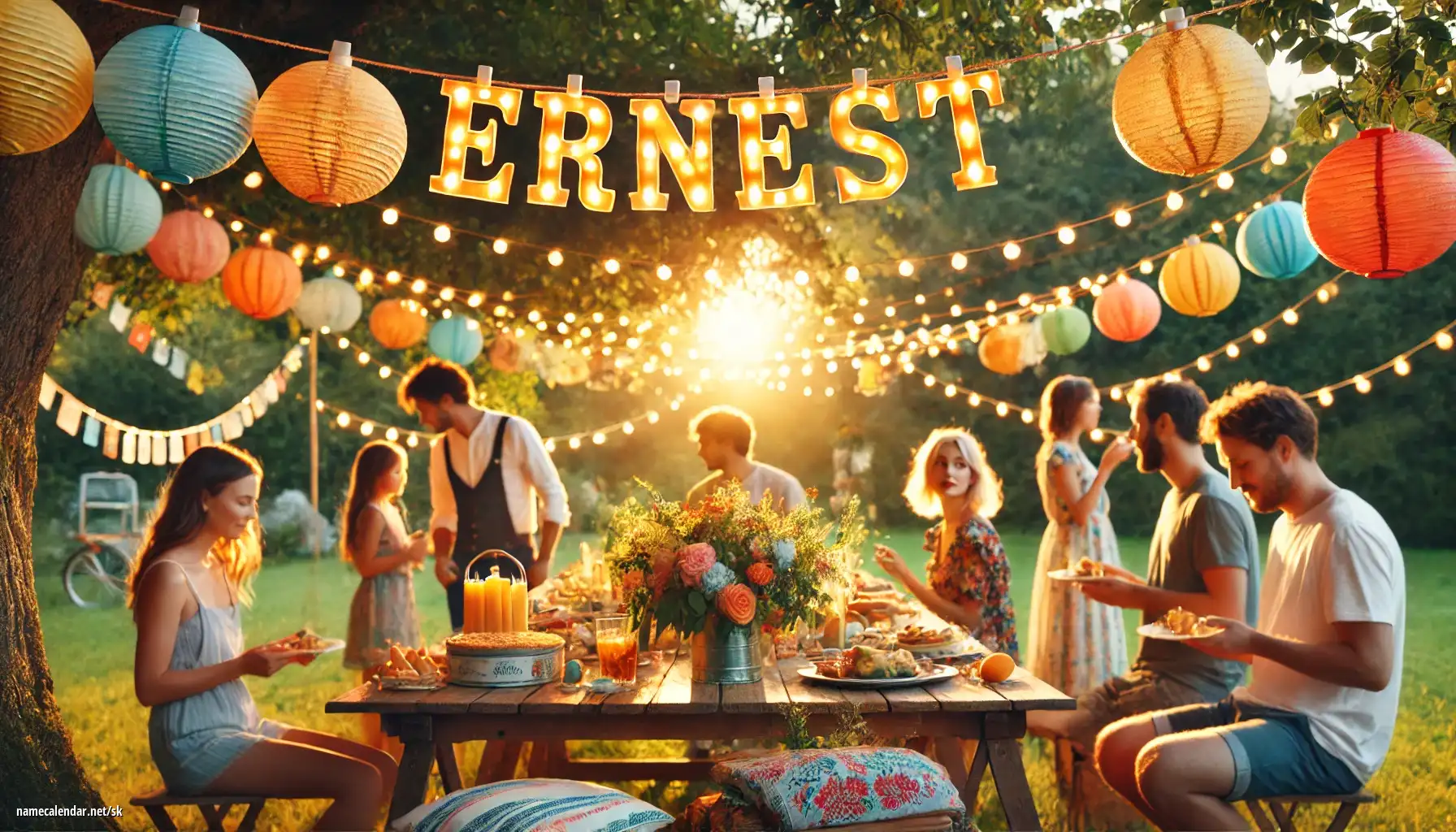 Oslava menín a mien - Ernest