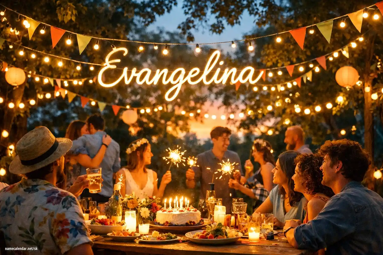 Oslava menín a mien - Evangelina