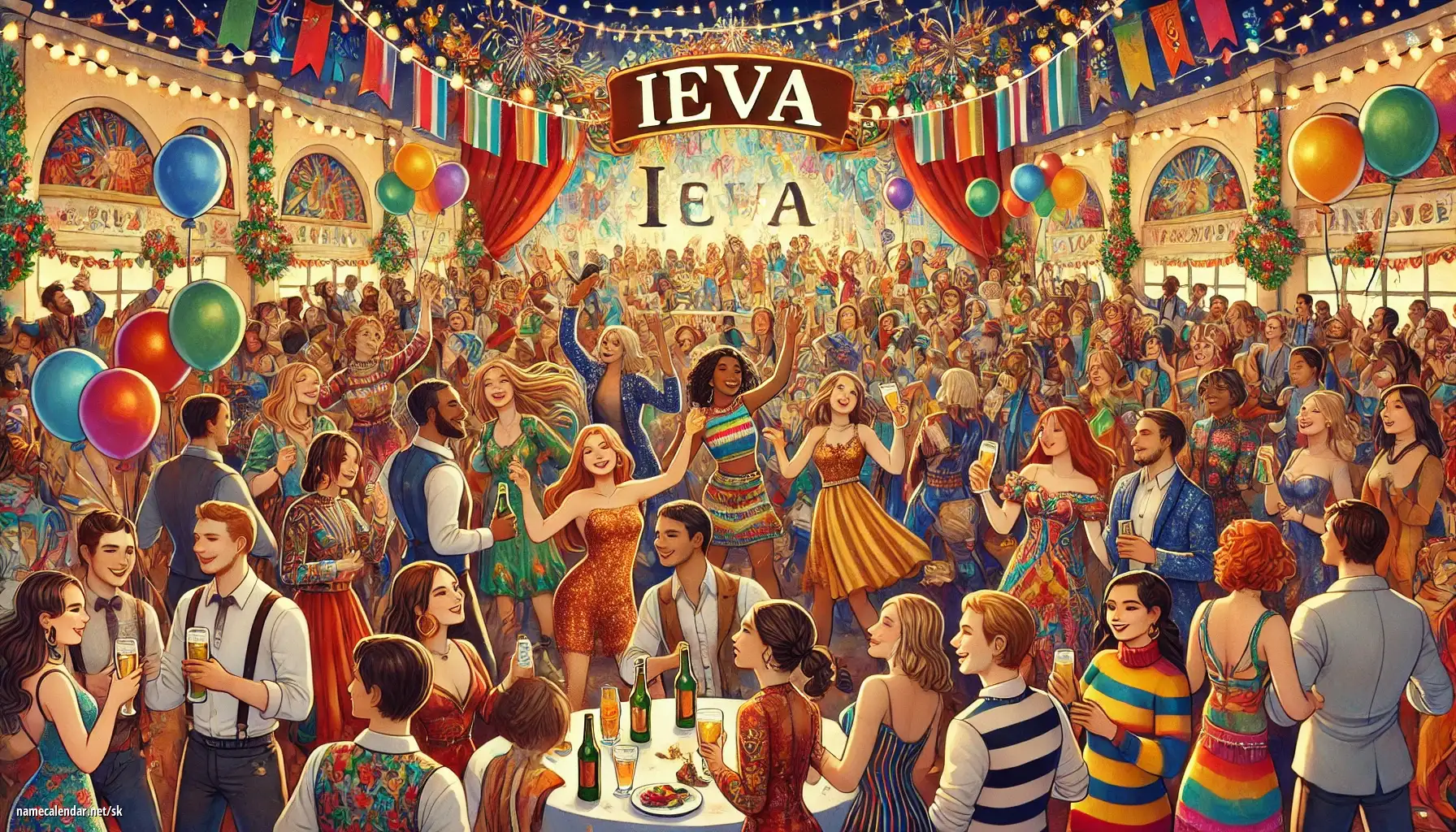 Oslava menín a mien - Ieva