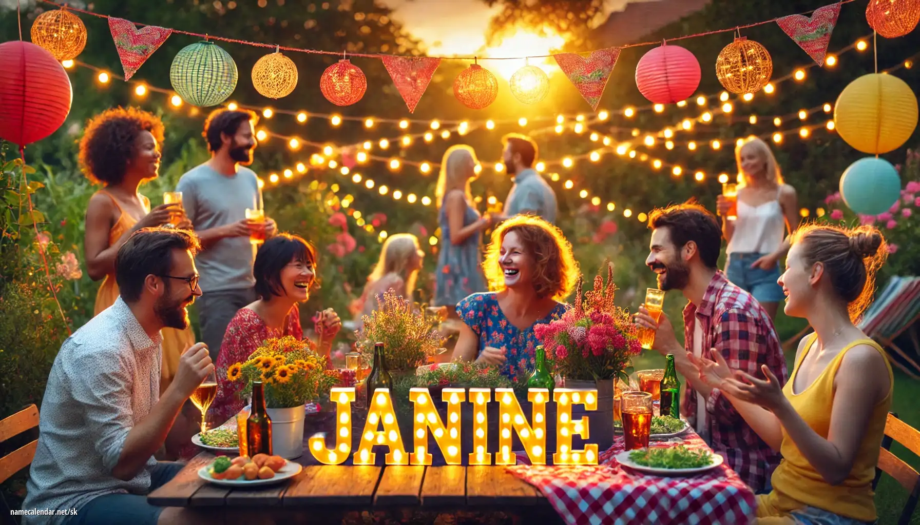 Oslava menín a mien - Janine