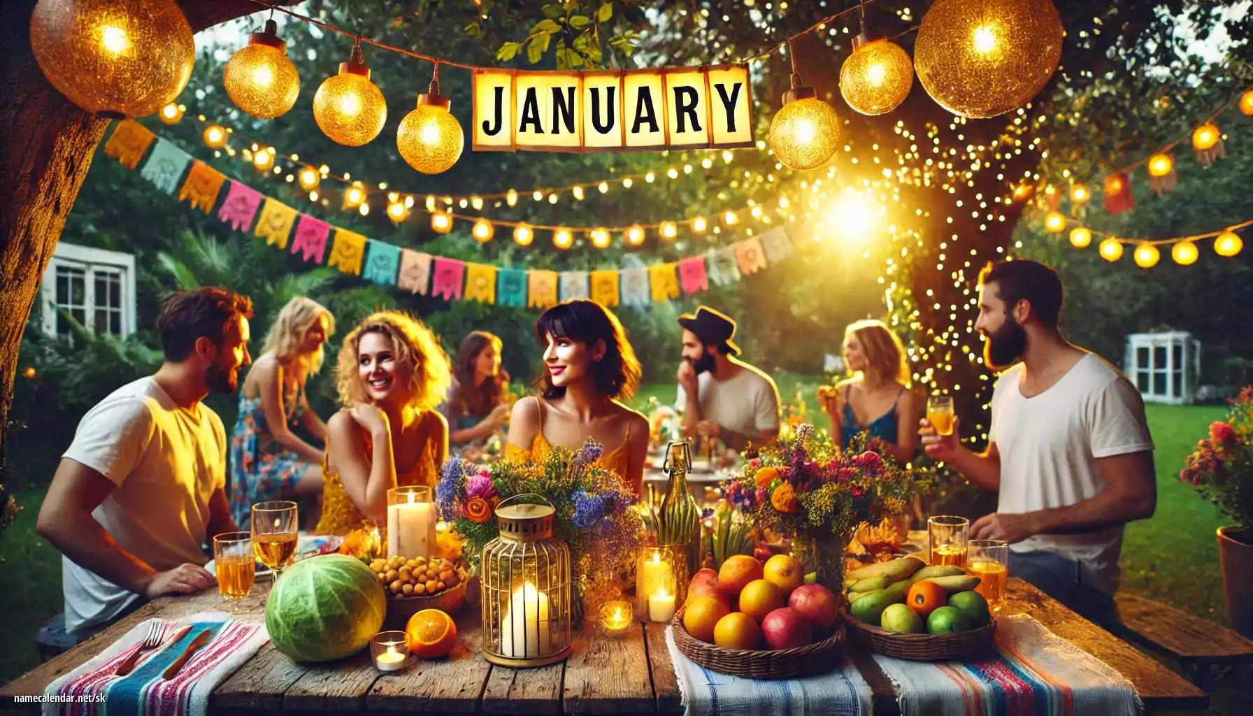 Oslava menín a mien - January