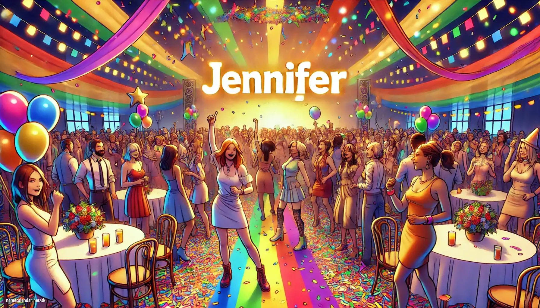 Oslava menín a mien - Jennifer