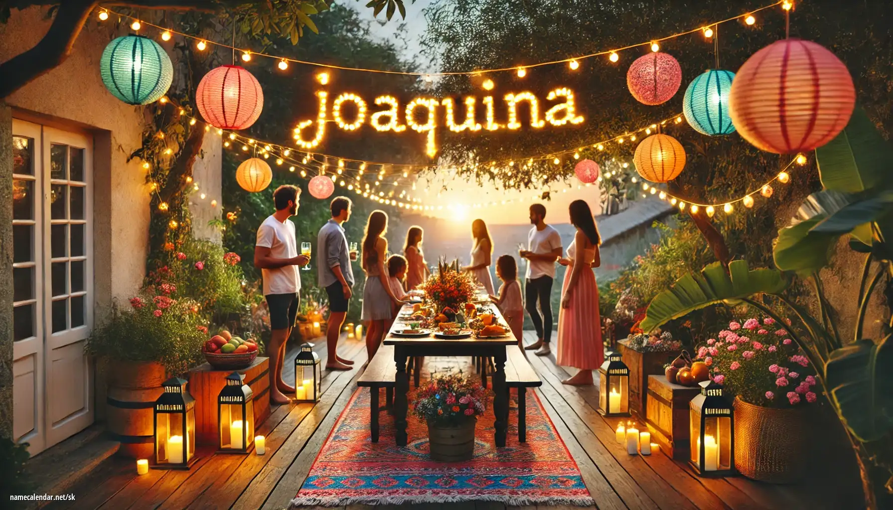 Oslava menín a mien - Joaquina