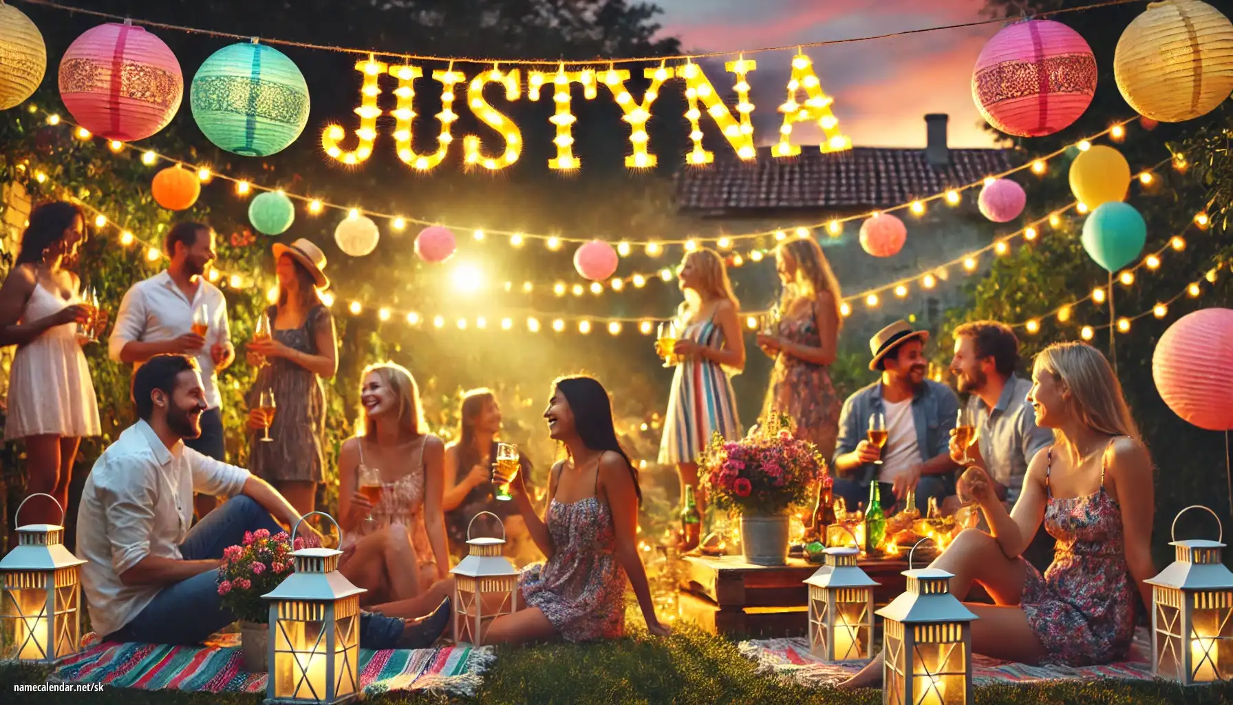 Oslava menín a mien - Justýna