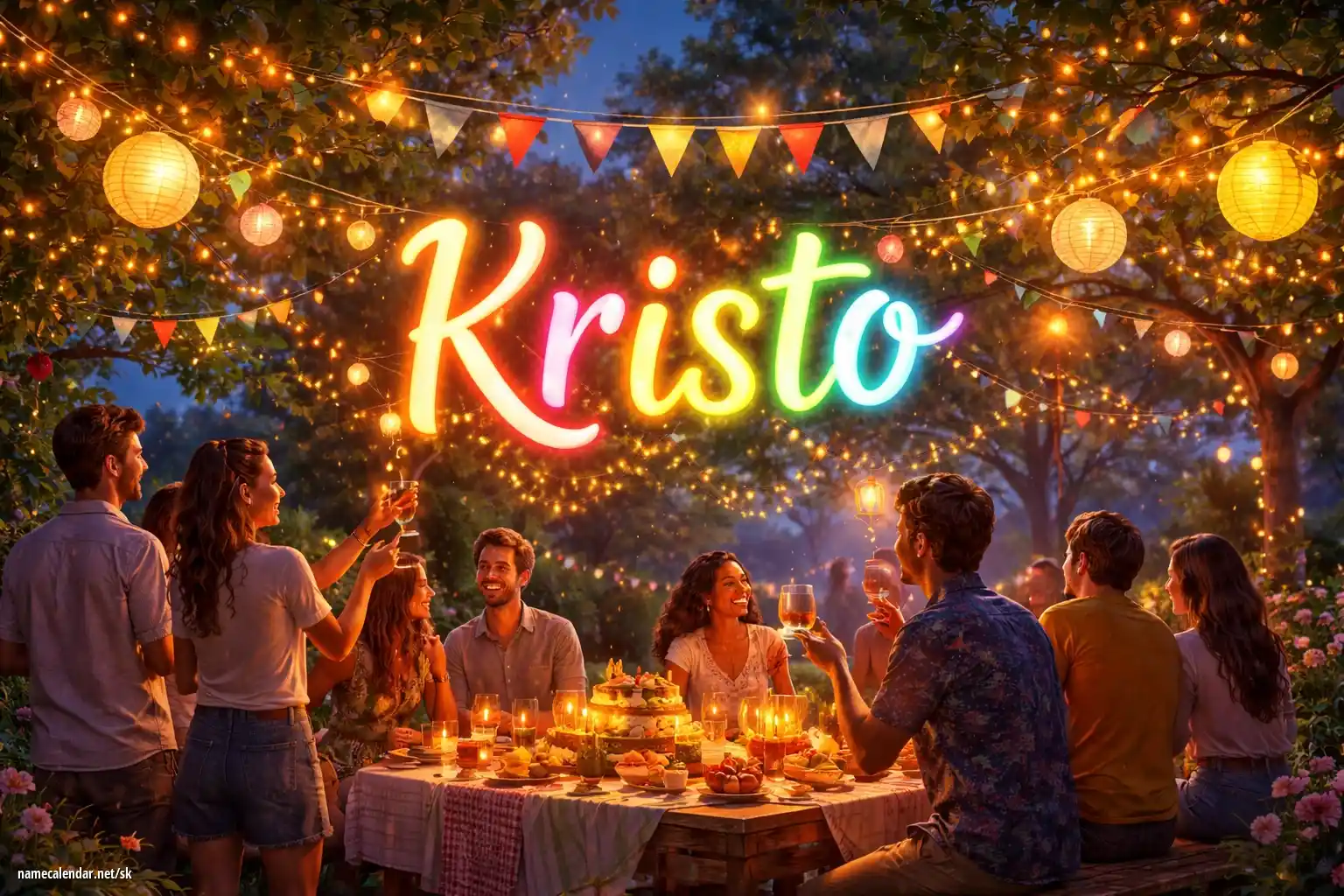 Oslava menín a mien - Kristo