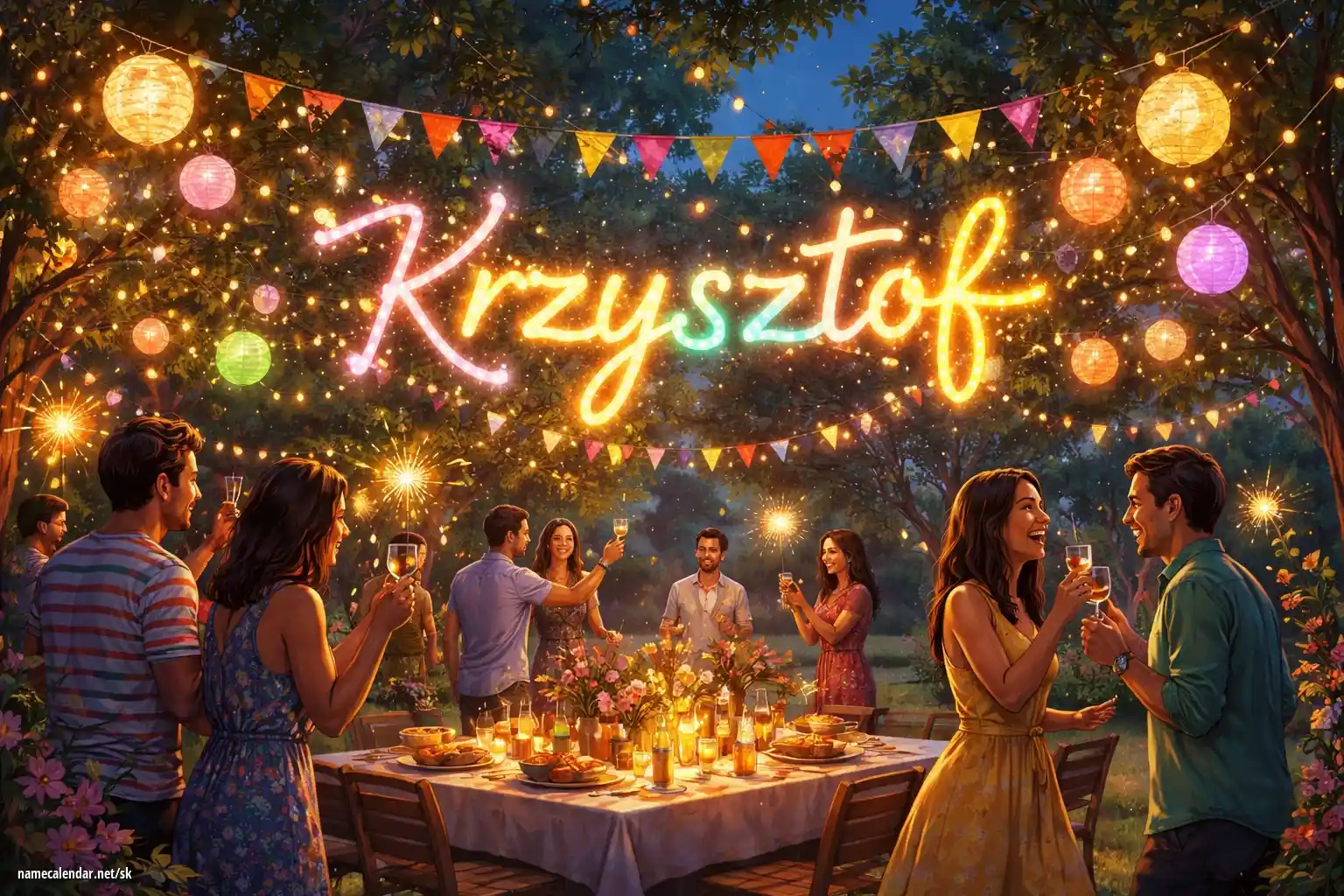 Oslava menín a mien - Krzysztof