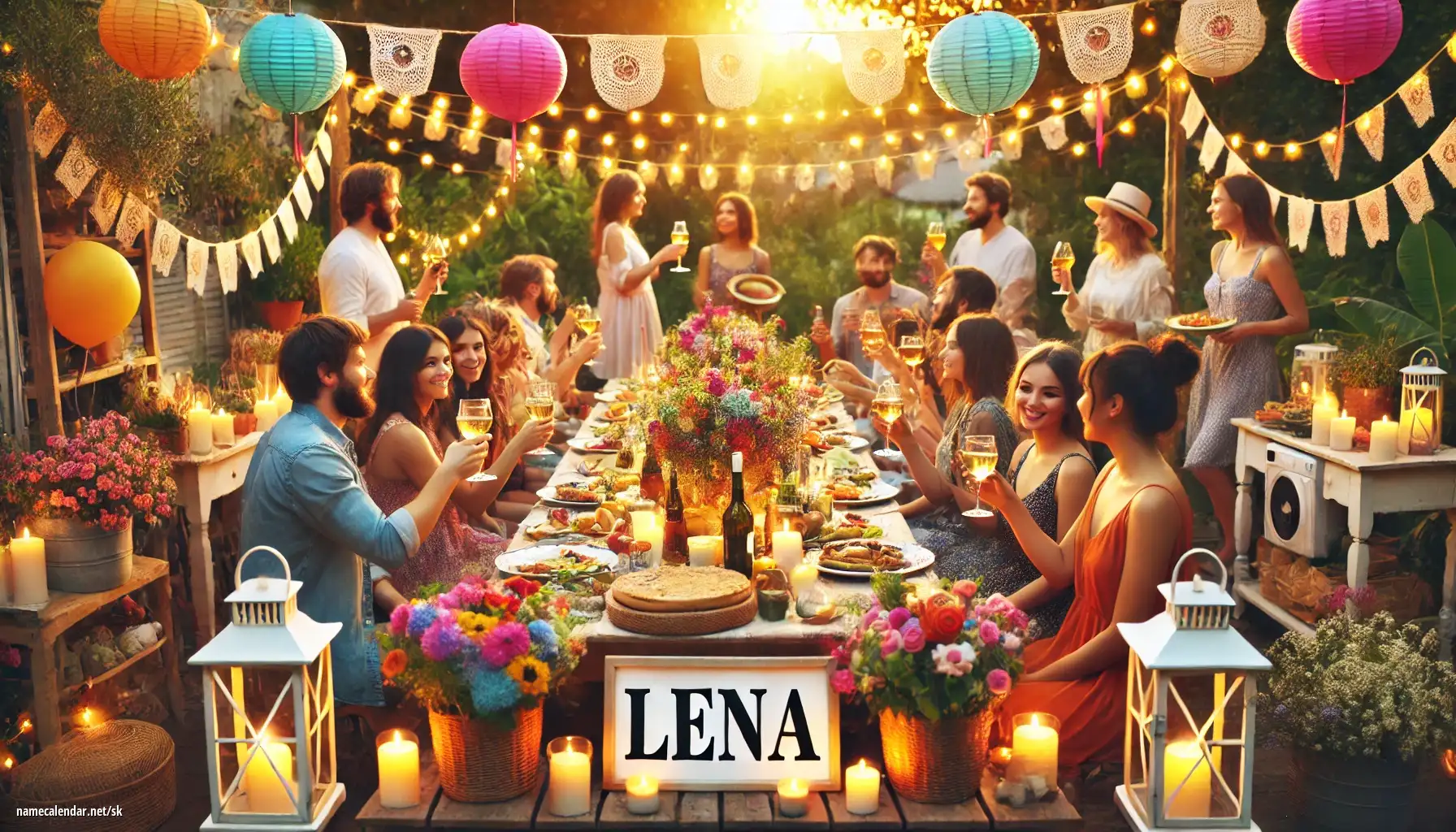 Oslava menín a mien - Lena