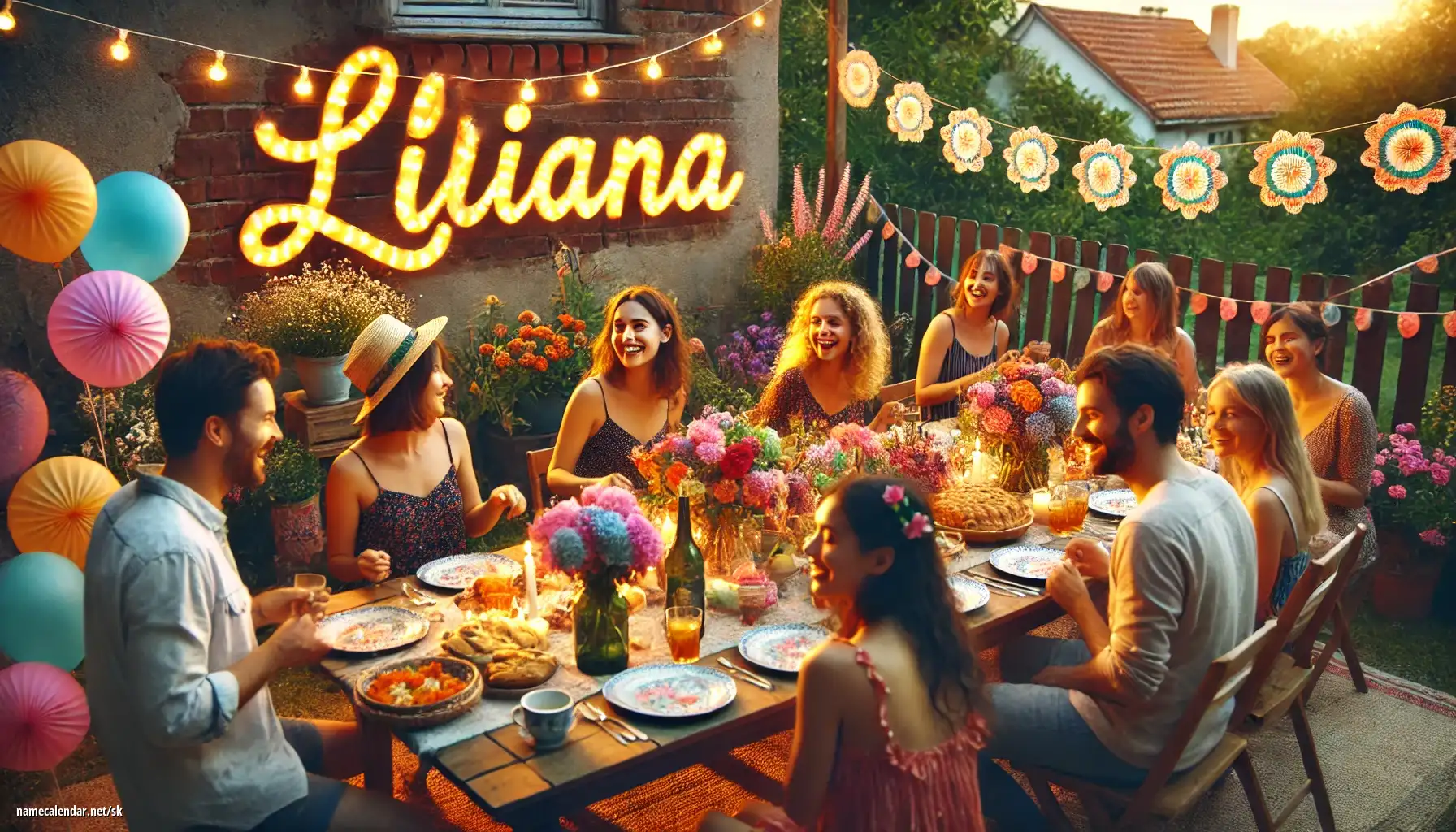 Oslava menín a mien - Liliána