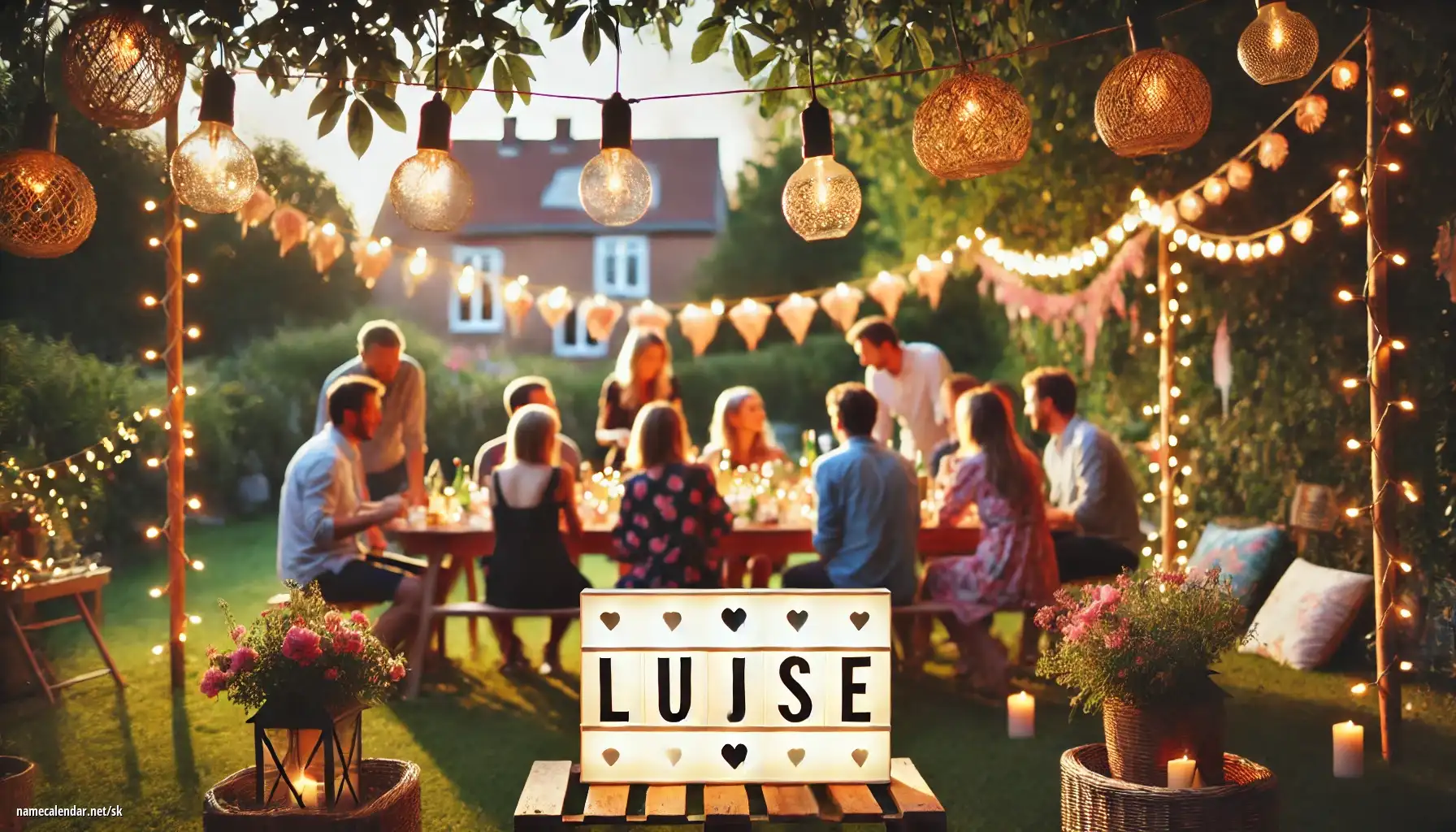 Oslava menín a mien - Luise