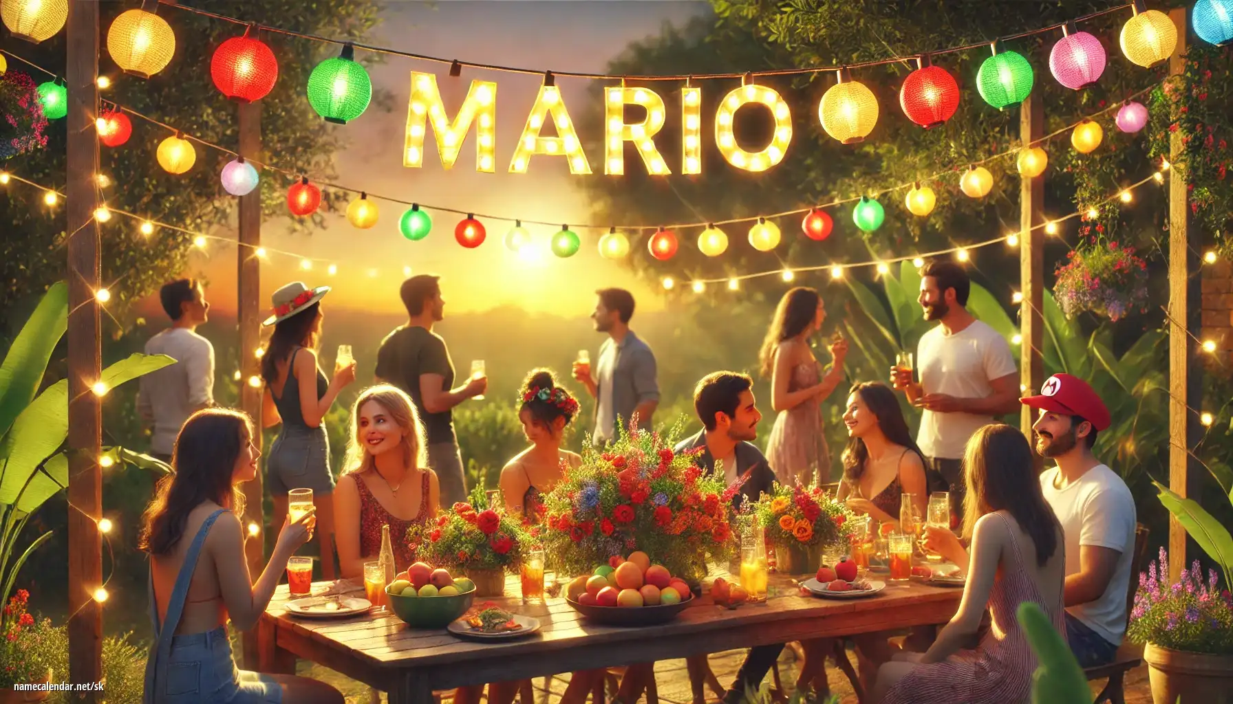 Oslava menín a mien - Mário