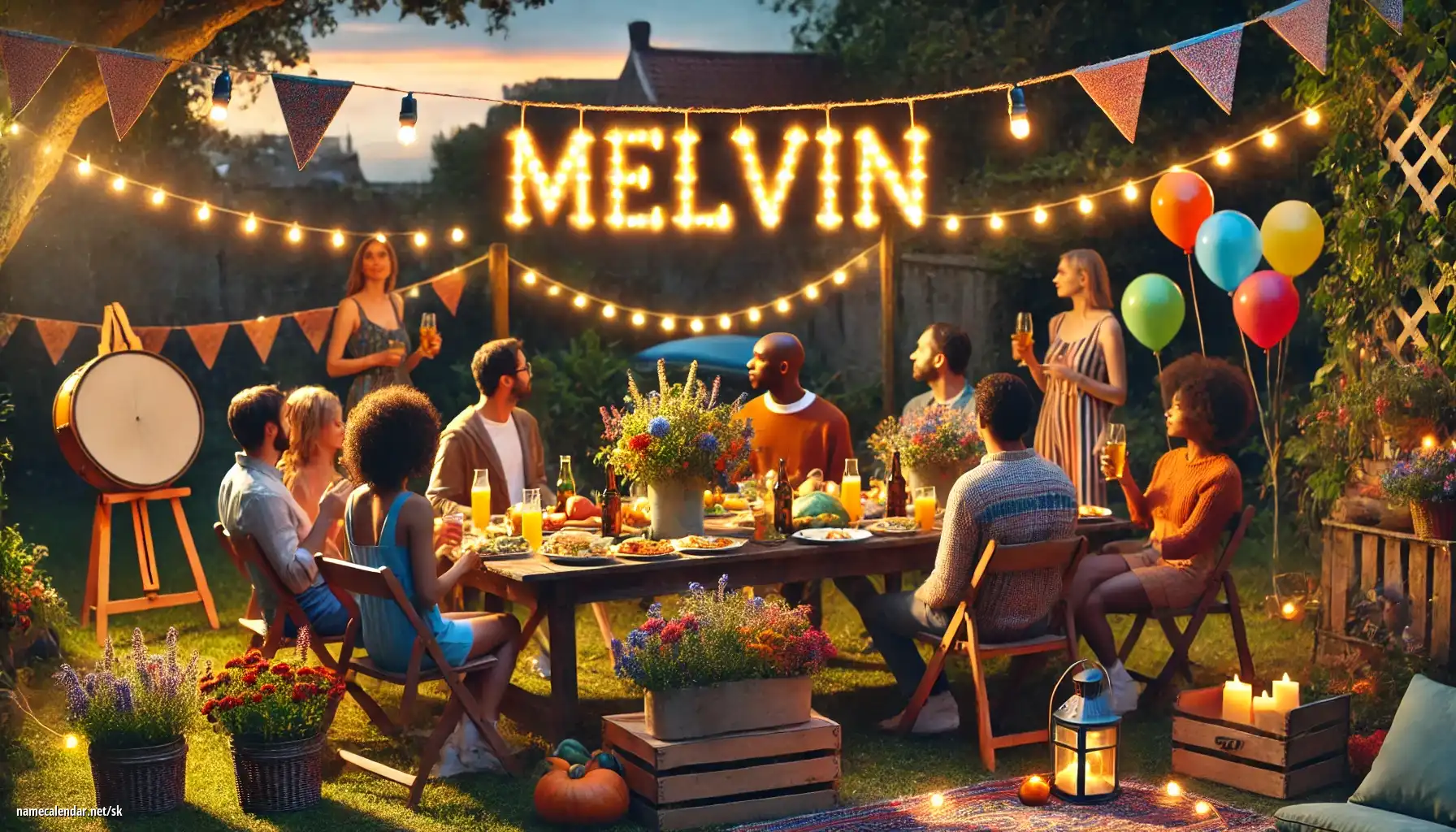 Oslava menín a mien - Melvin