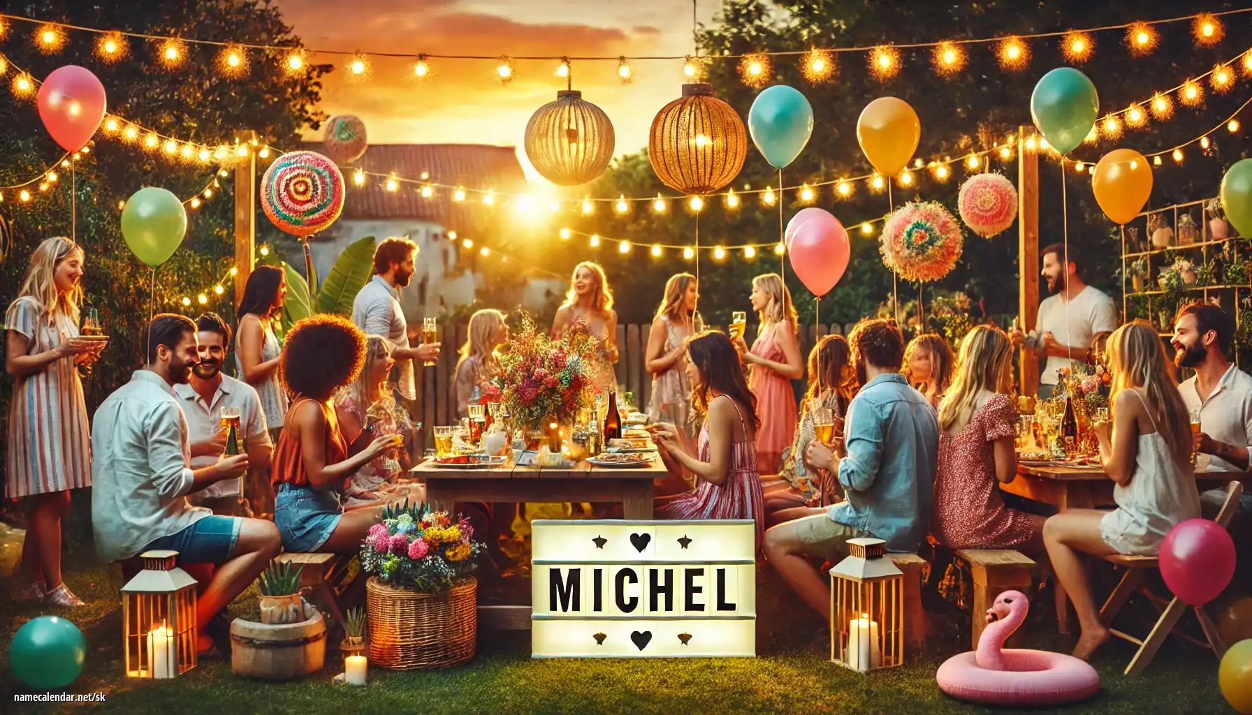 Oslava menín a mien - Michel