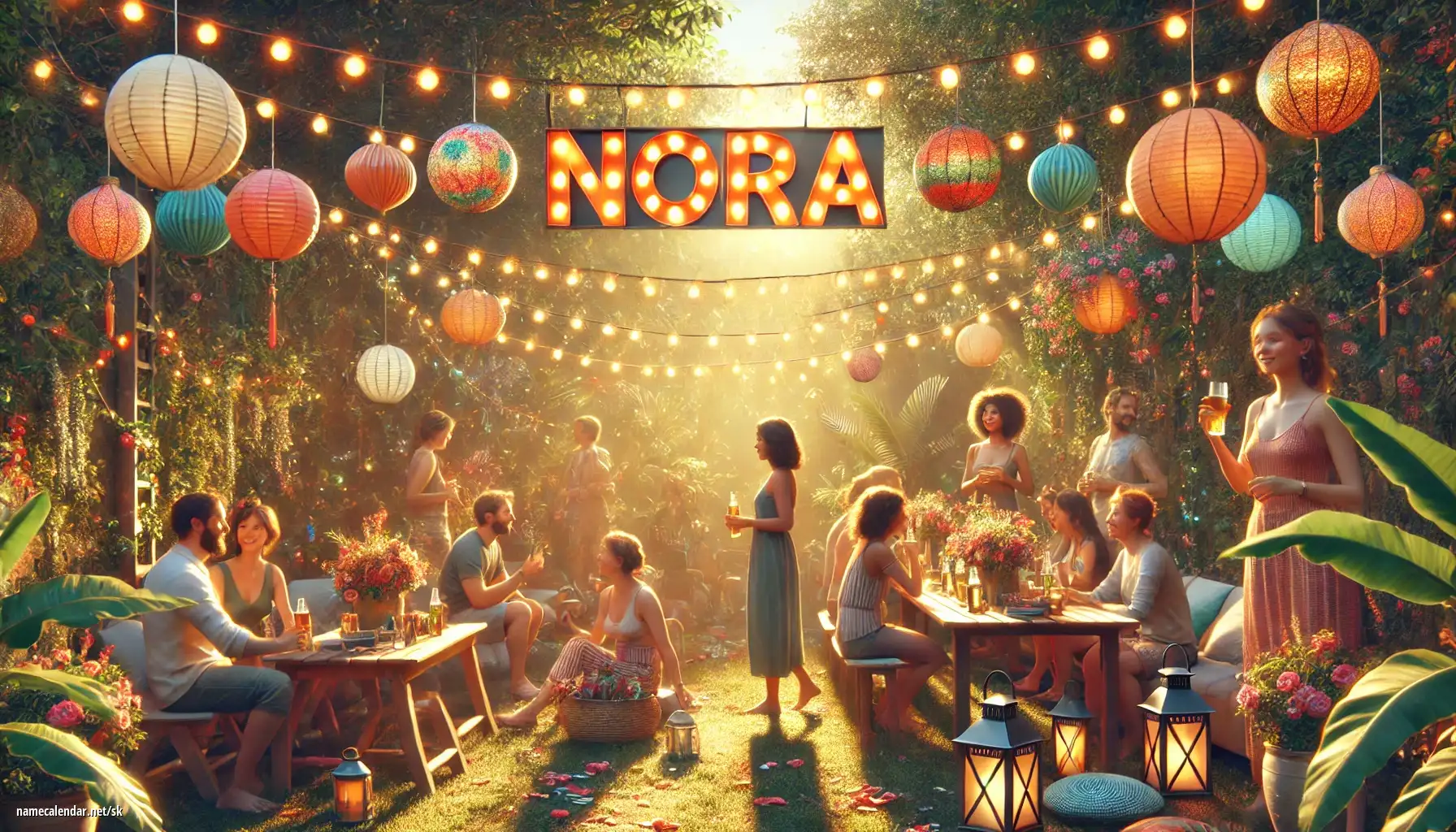 Oslava menín a mien - Nóra