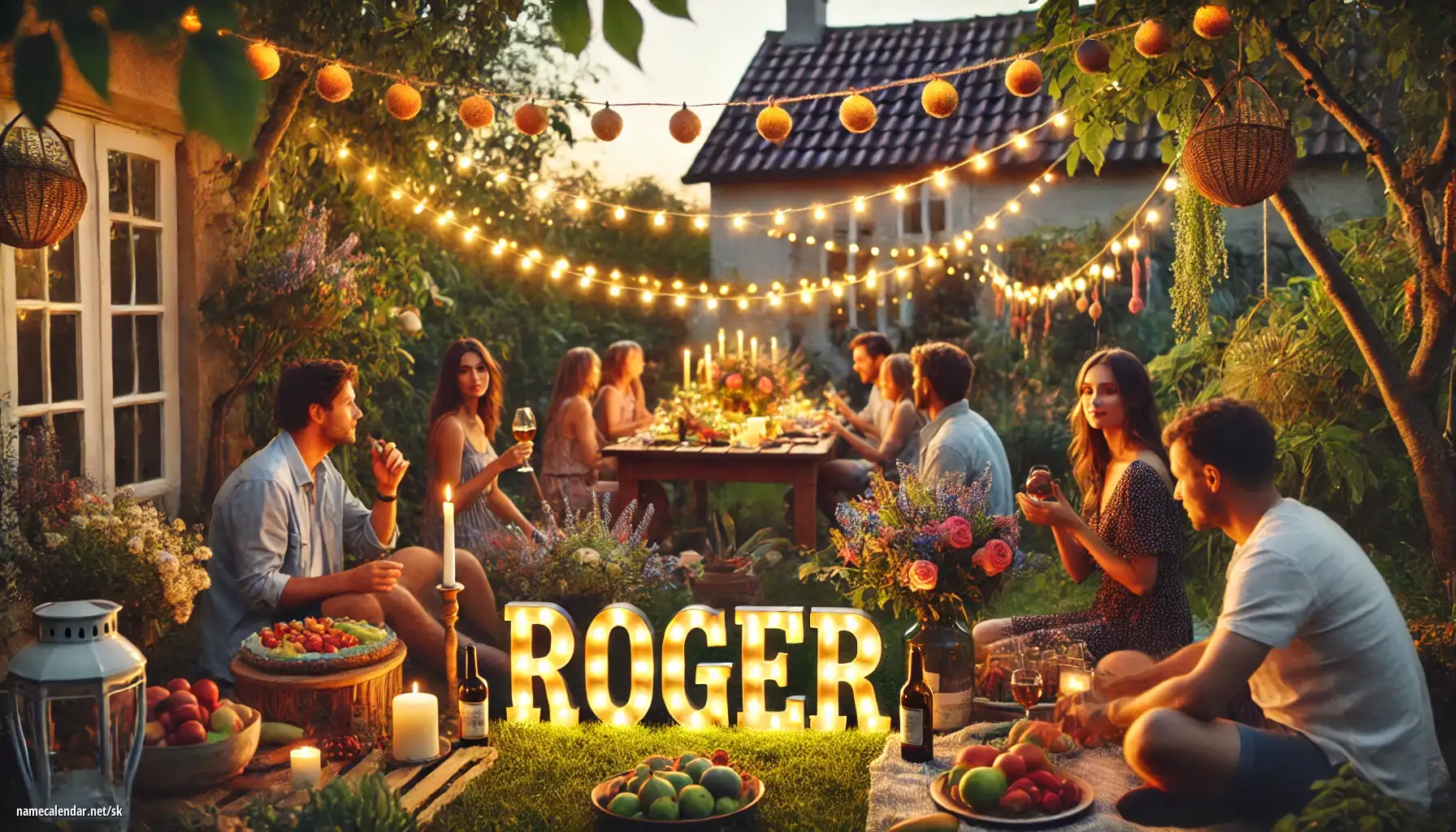 Oslava menín a mien - Roger