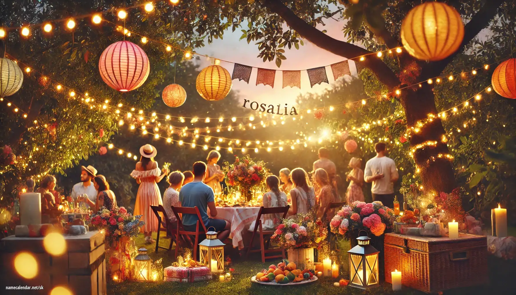 Oslava menín a mien - Rosalia