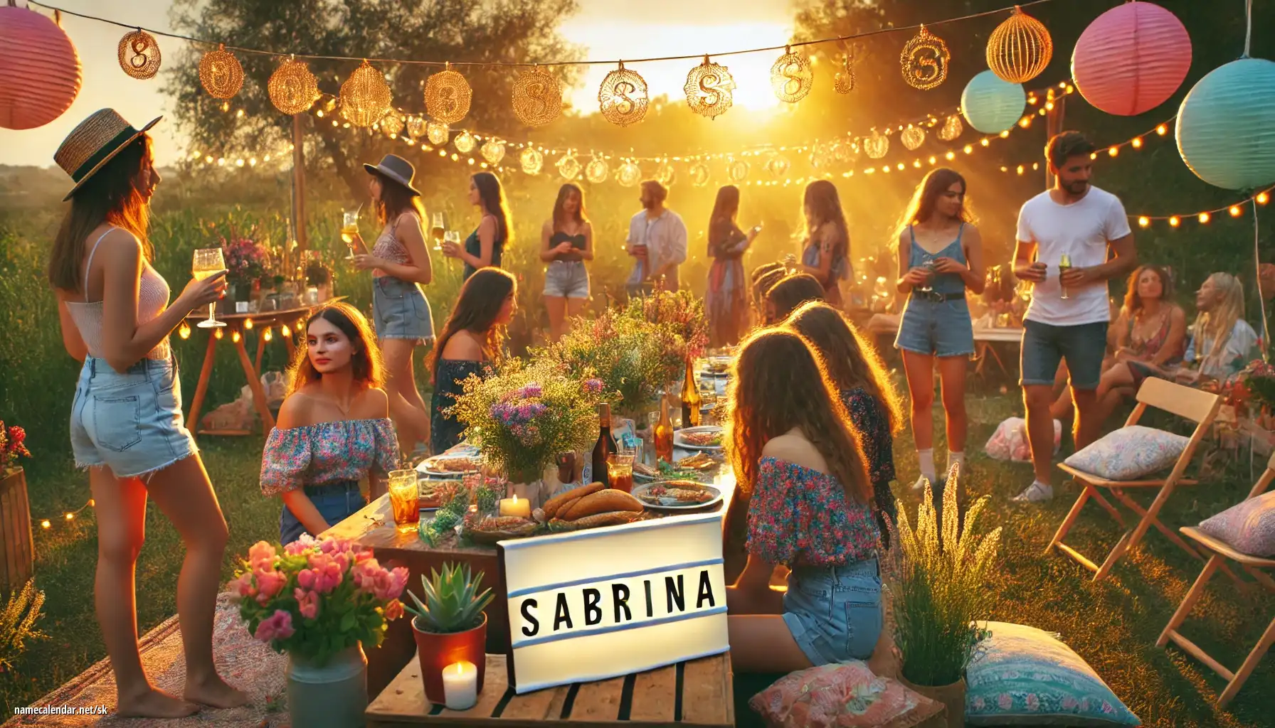 Oslava menín a mien - Sabrina