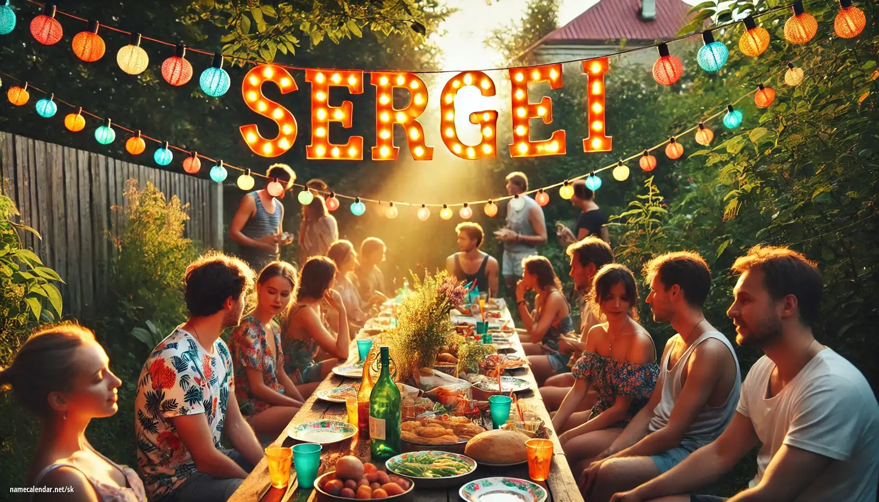 Oslava menín a mien - Sergei