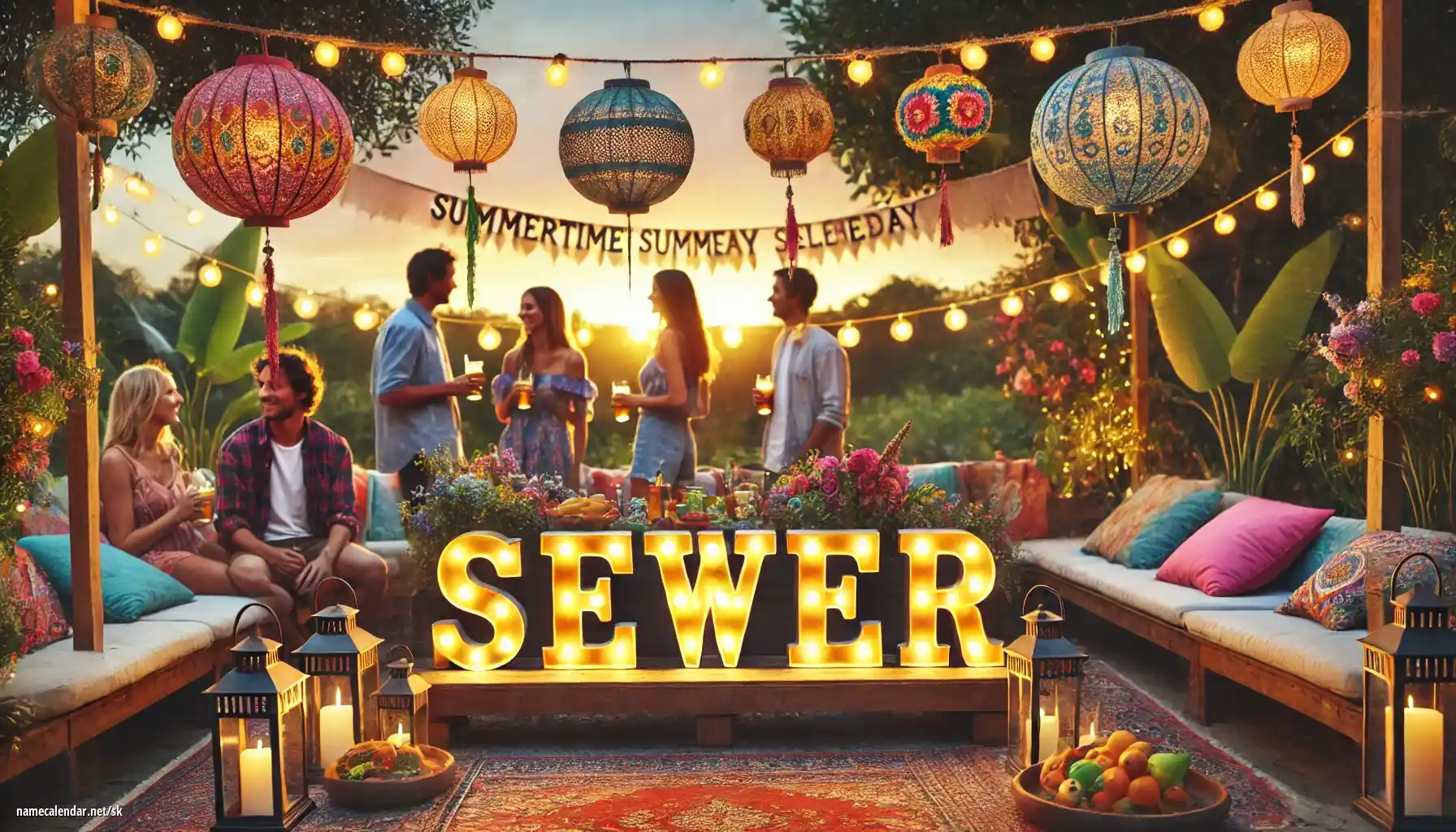 Oslava menín a mien - Sewer