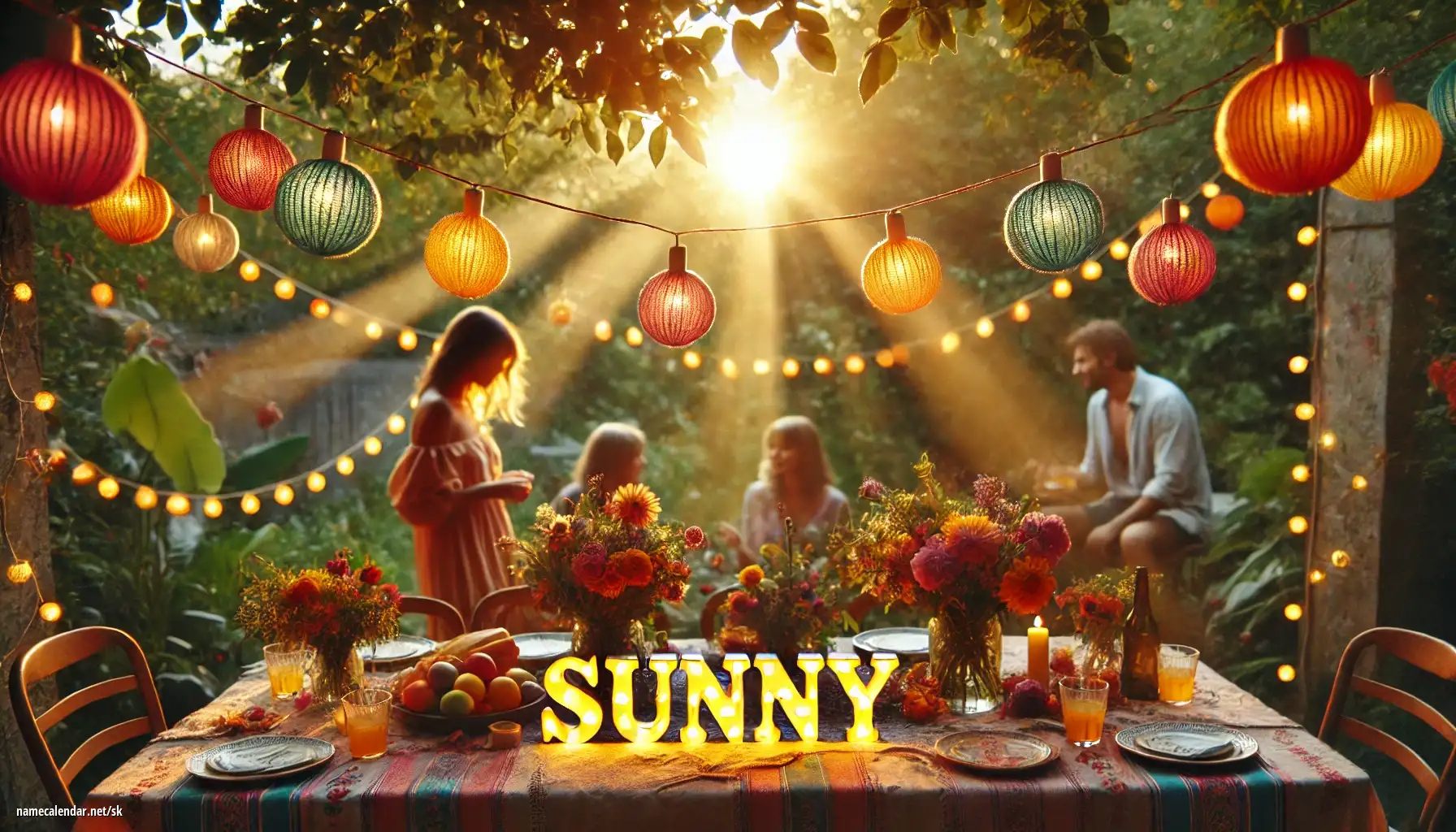 Oslava menín a mien - Sunny