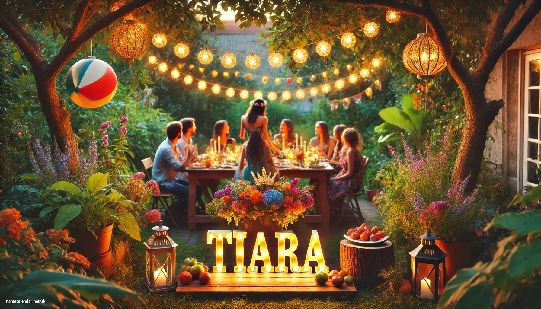 Oslava menín a mien - Tiara