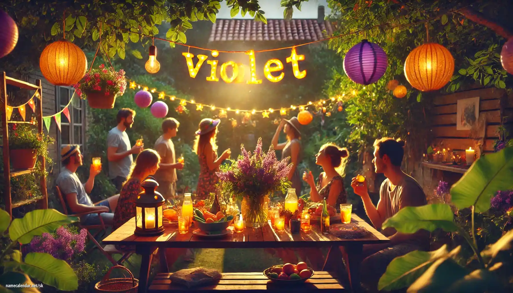 Oslava menín a mien - Violet