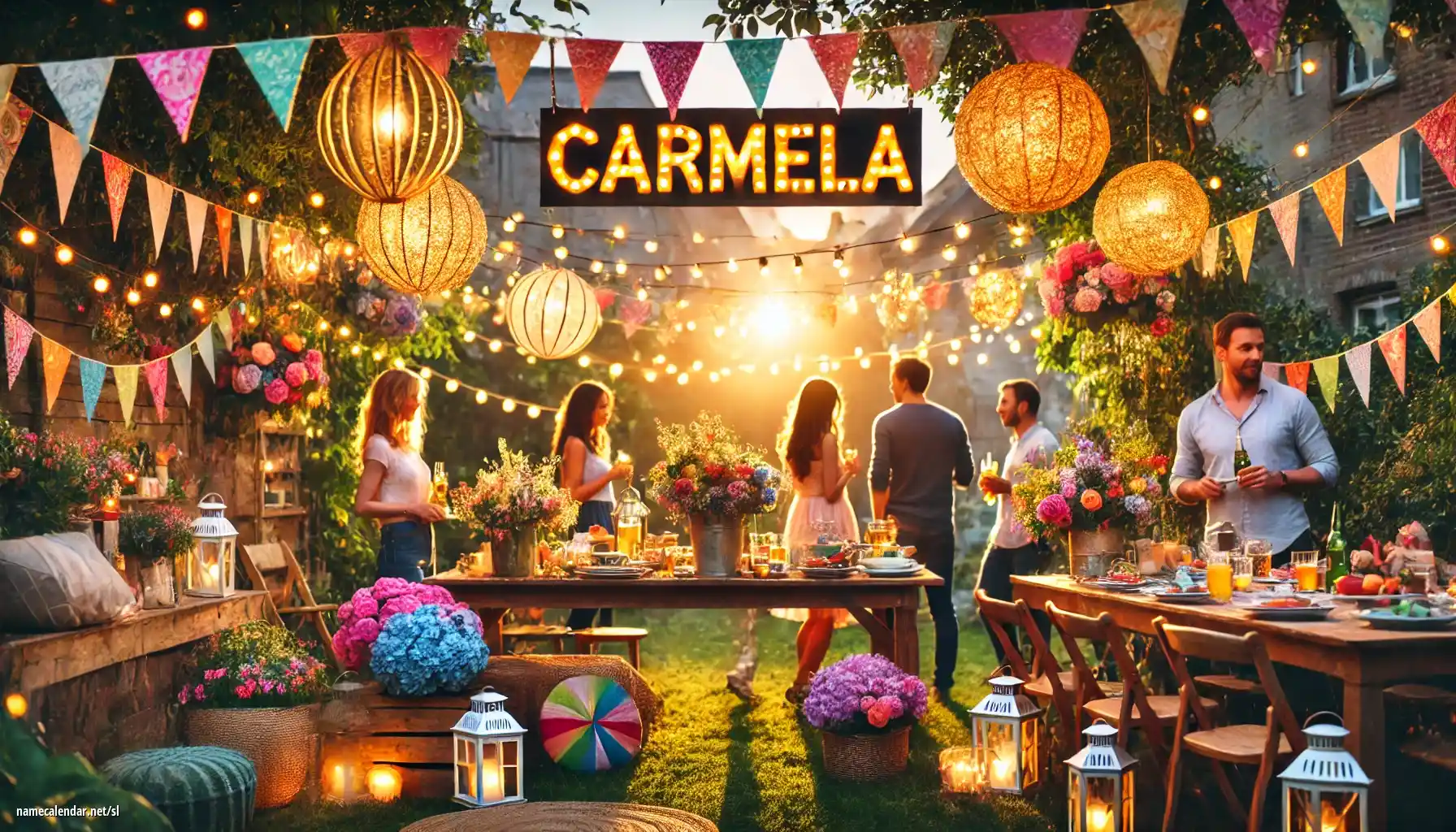 Praznovanje imendana in imena - Carmela