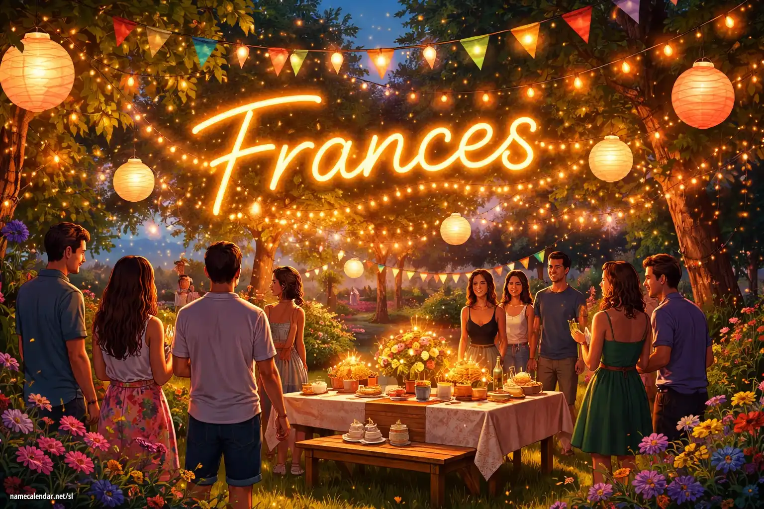 Praznovanje imendana in imena - Frances