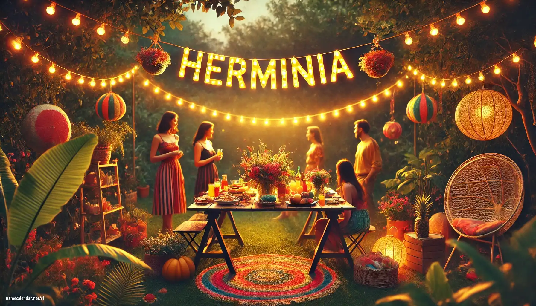 Praznovanje imendana in imena - Herminia