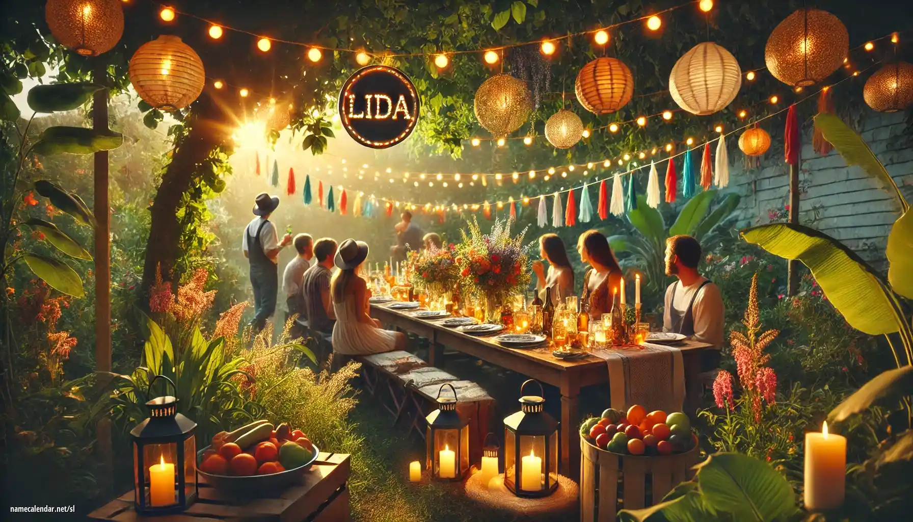 Praznovanje imendana in imena - Lida