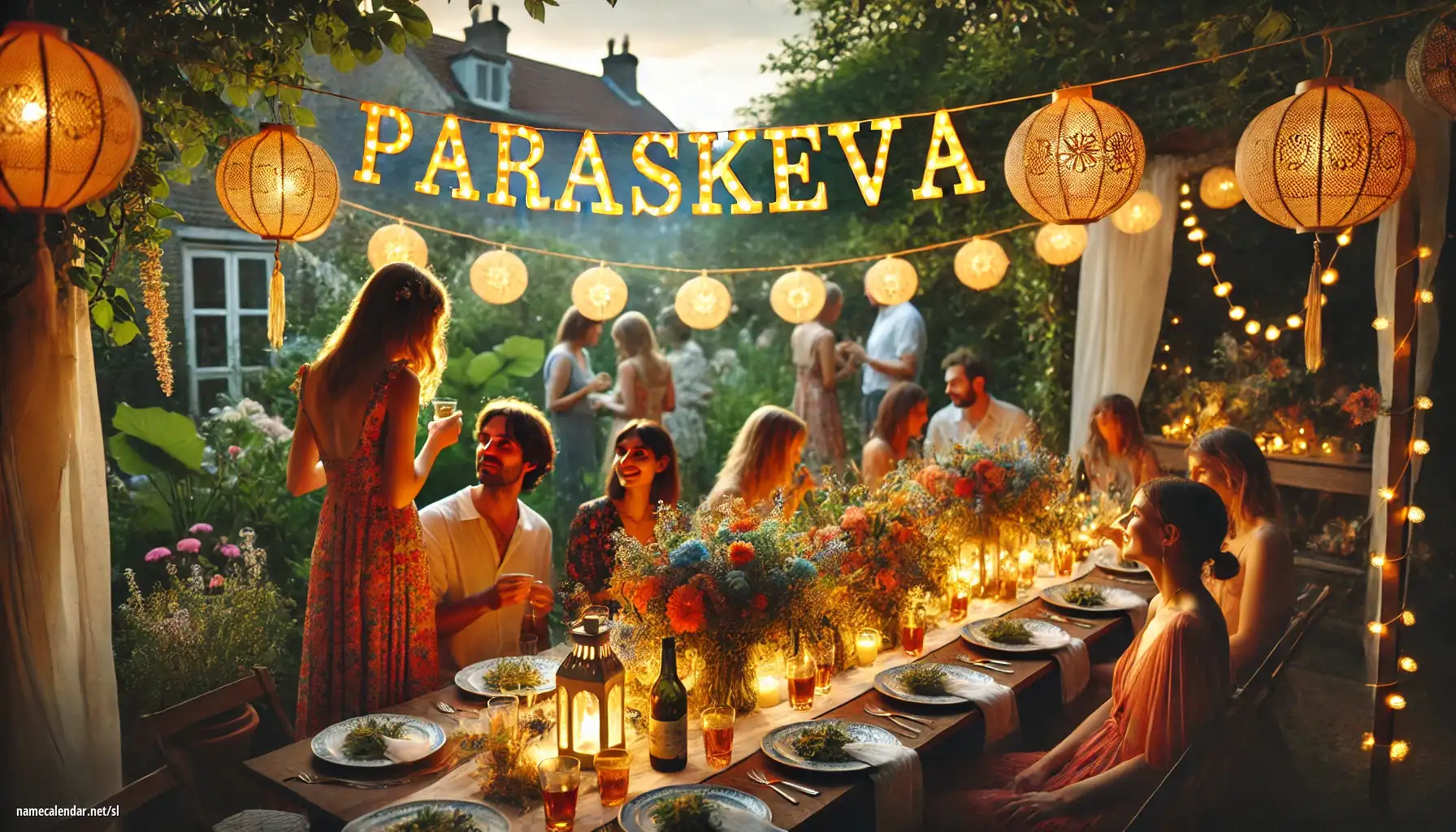 Praznovanje imendana in imena - Paraskeva