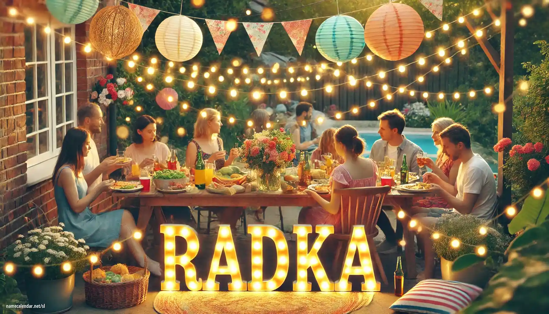 Praznovanje imendana in imena - Radka