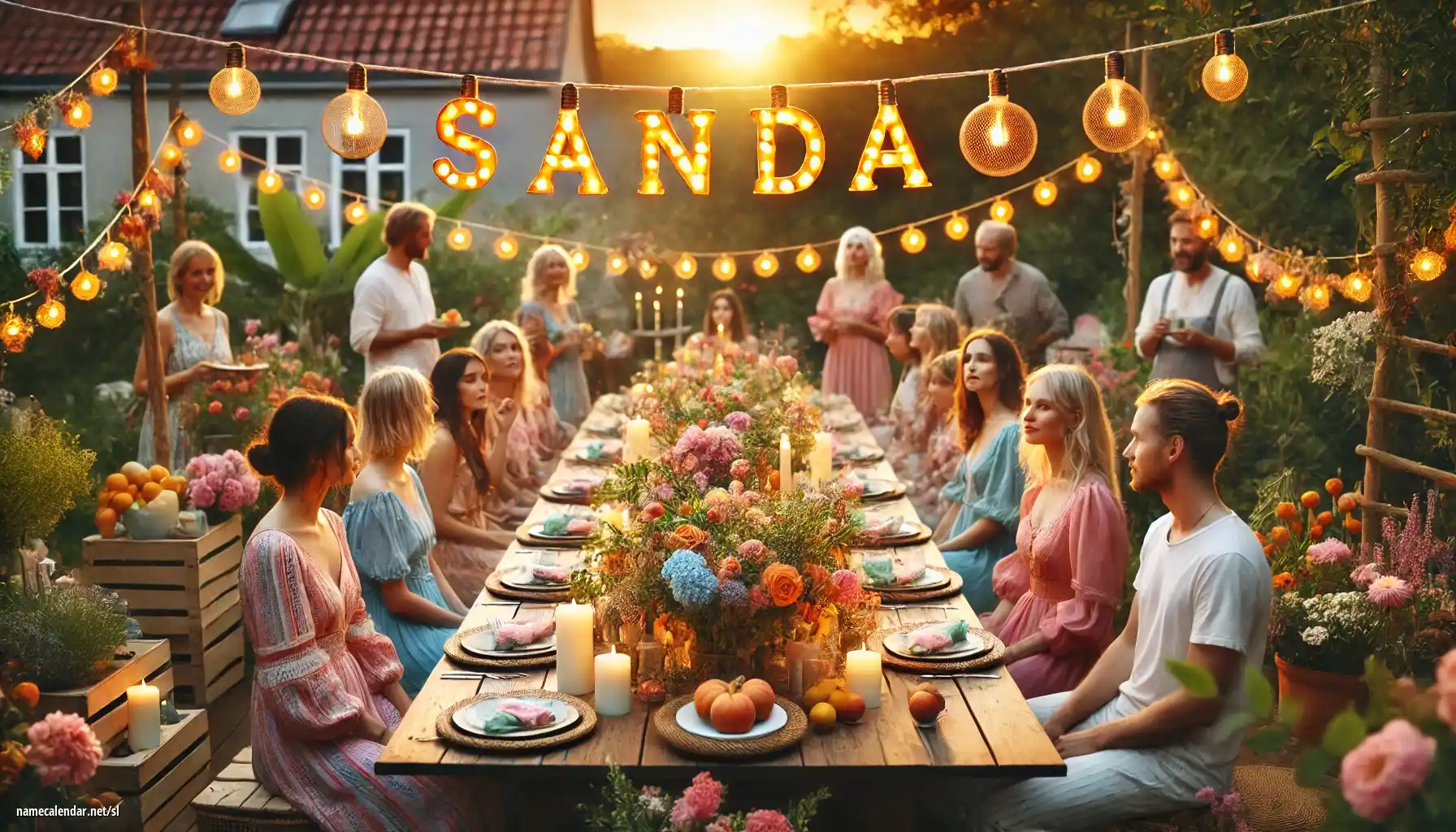 Praznovanje imendana in imena - Sanda