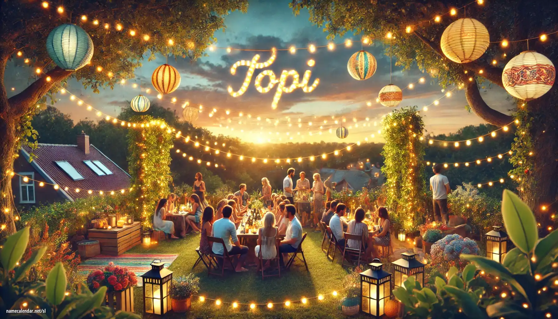 Praznovanje imendana in imena - Topi