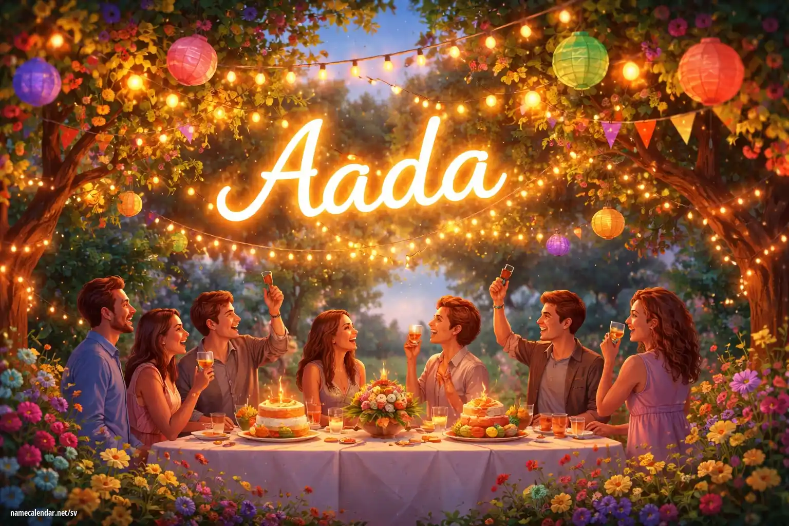 Firande av namnsdag och namn - Aada