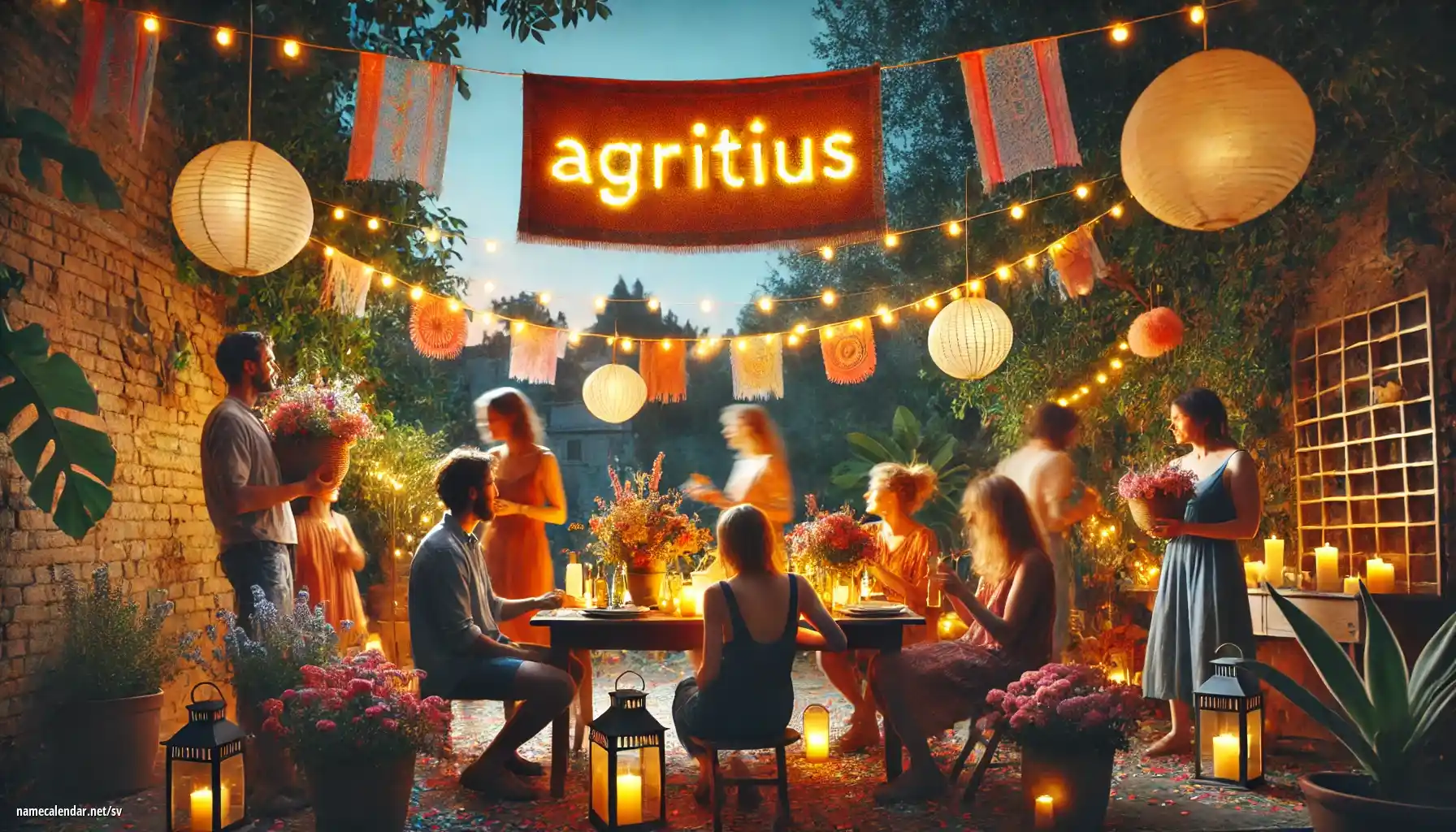 Firande av namnsdag och namn - Agritius